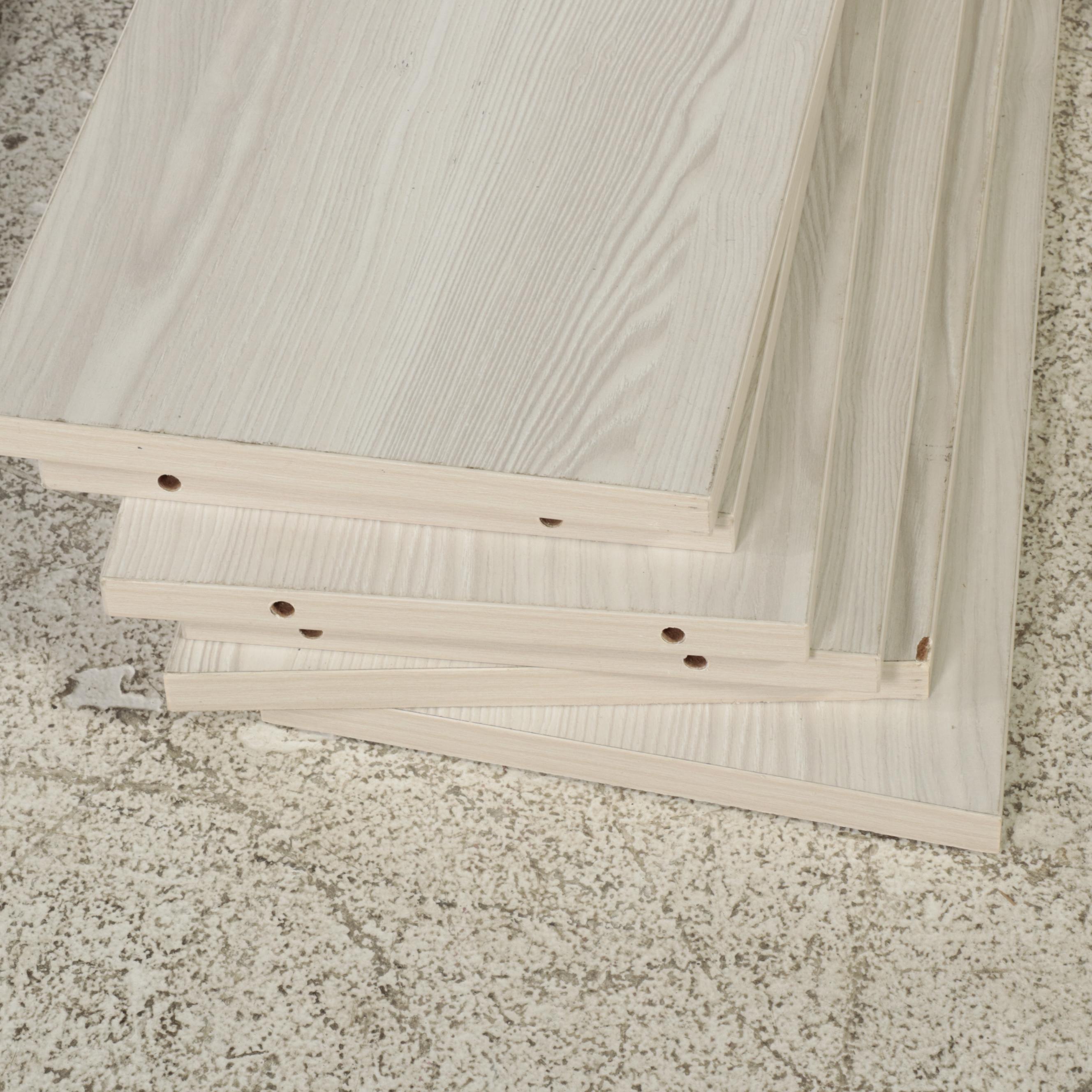 Grained Laminate Queen Platform Bed