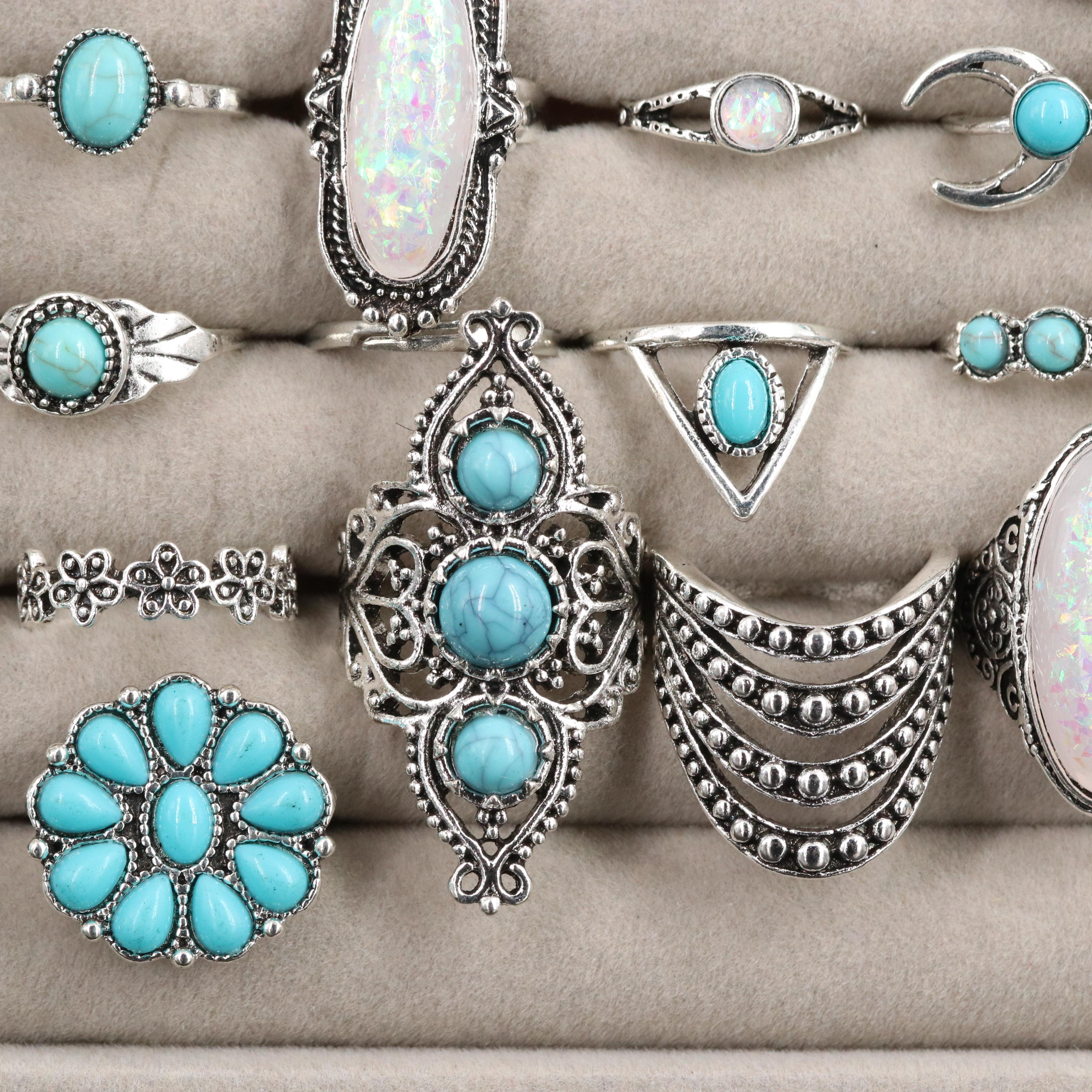 Stainless Steel Costume Rings Including Plastic