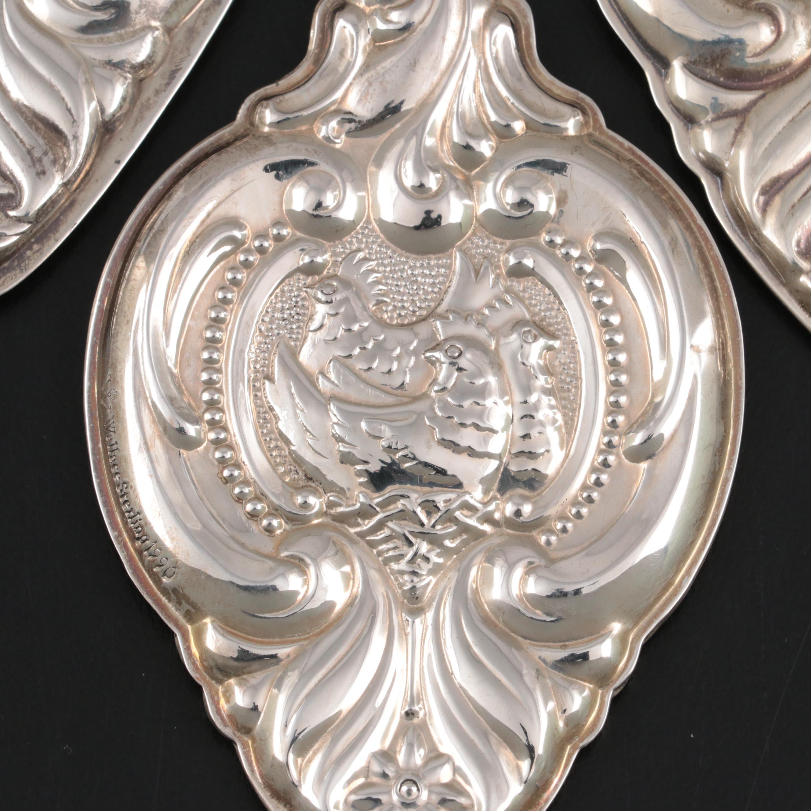 Wallace "Twelve Days of Christmas" Sterling Silver Christmas Ornaments