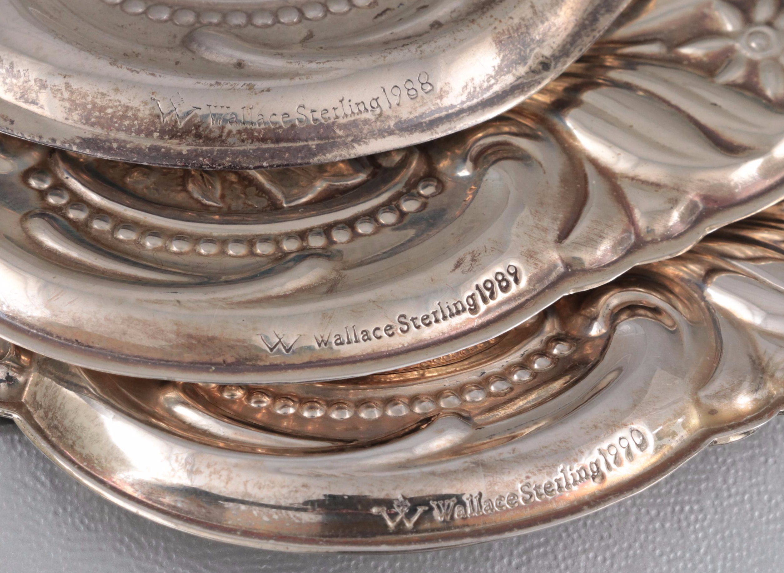 Wallace "Twelve Days of Christmas" Sterling Silver Christmas Ornaments