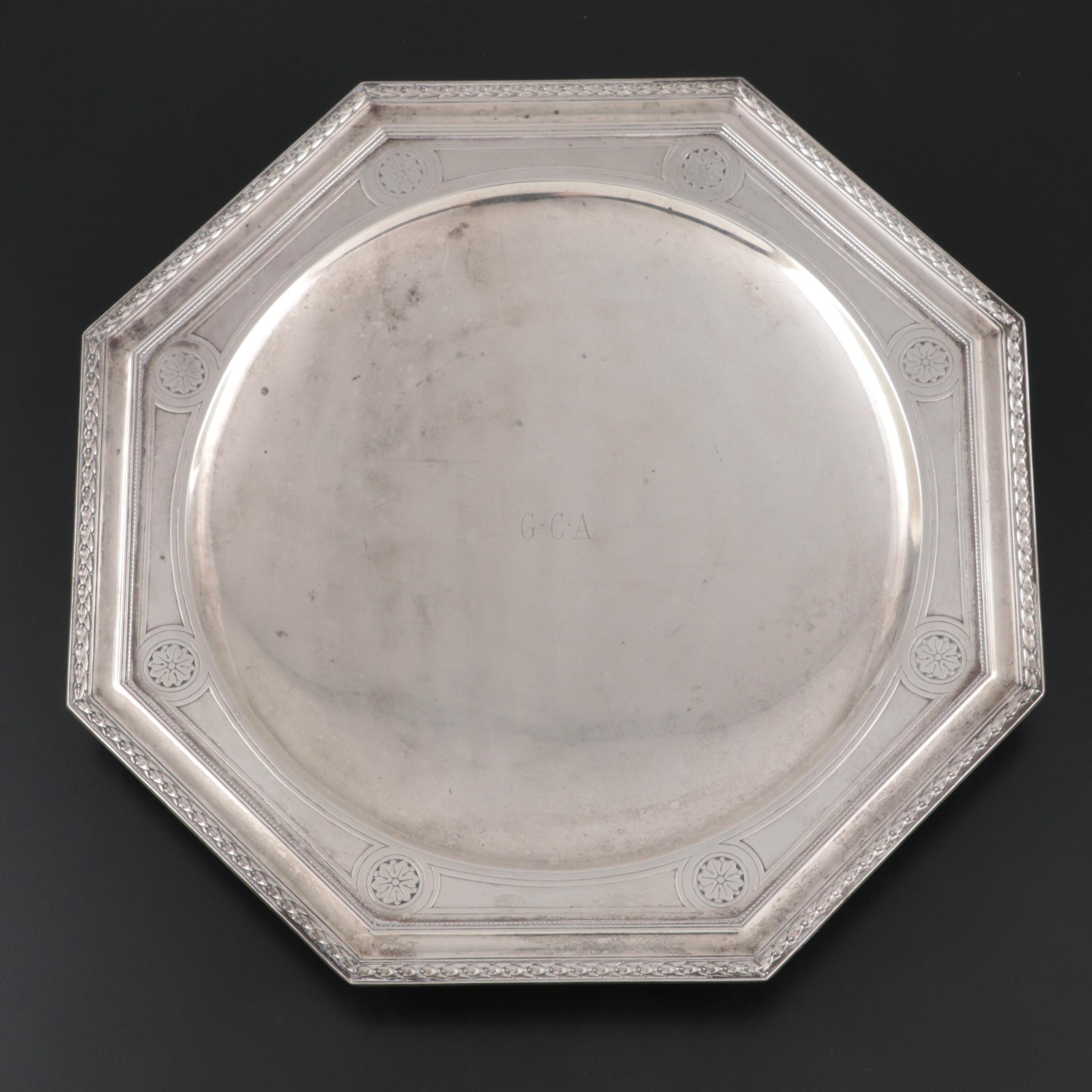 Tiffany & Co. Sterling Silver Octagonal Tray, Early to Mid-20th Century