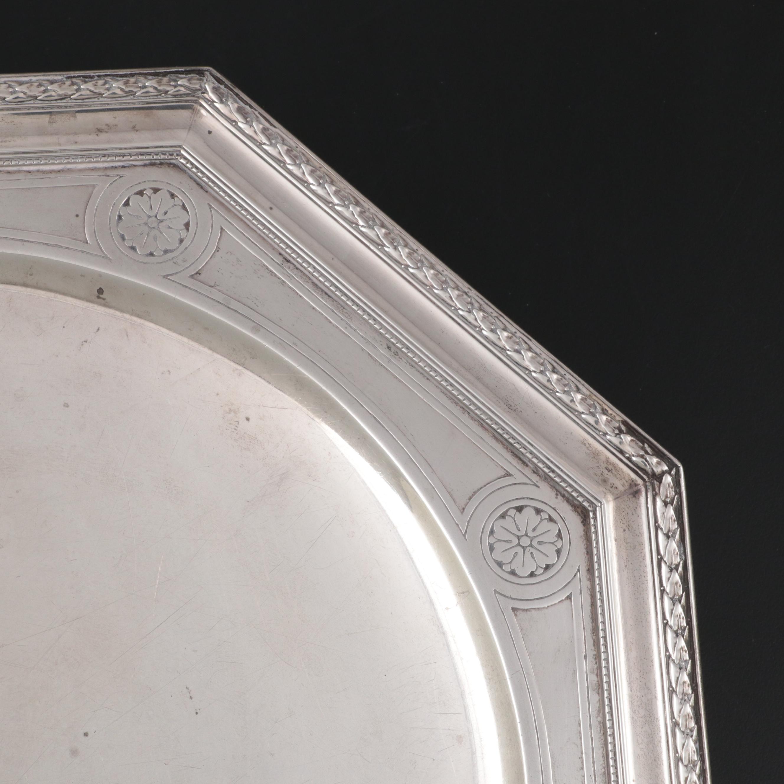 Tiffany & Co. Sterling Silver Octagonal Tray, Early to Mid-20th Century