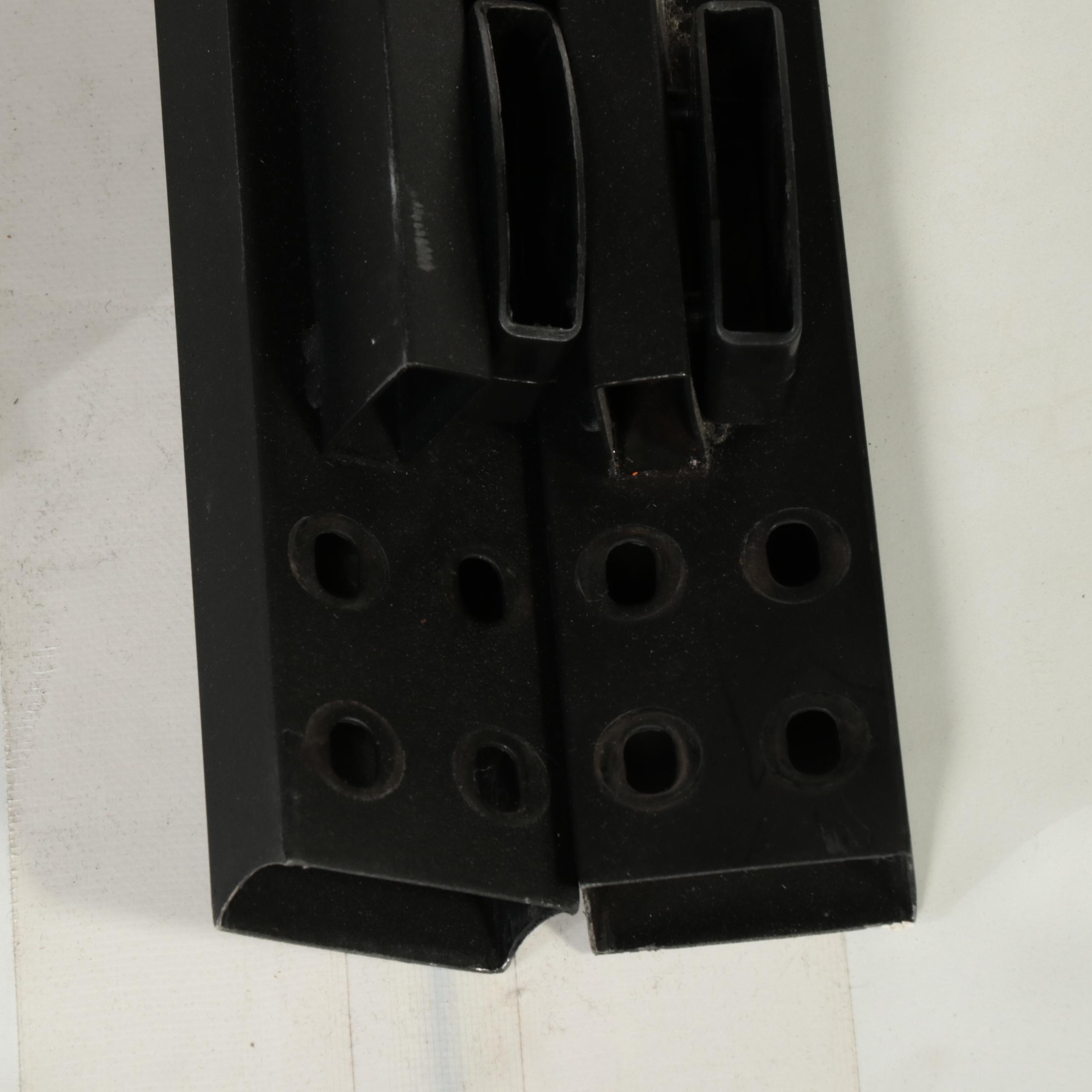 Matt Black Metal King Bed Frame with Brushed Brass Finish Fittings