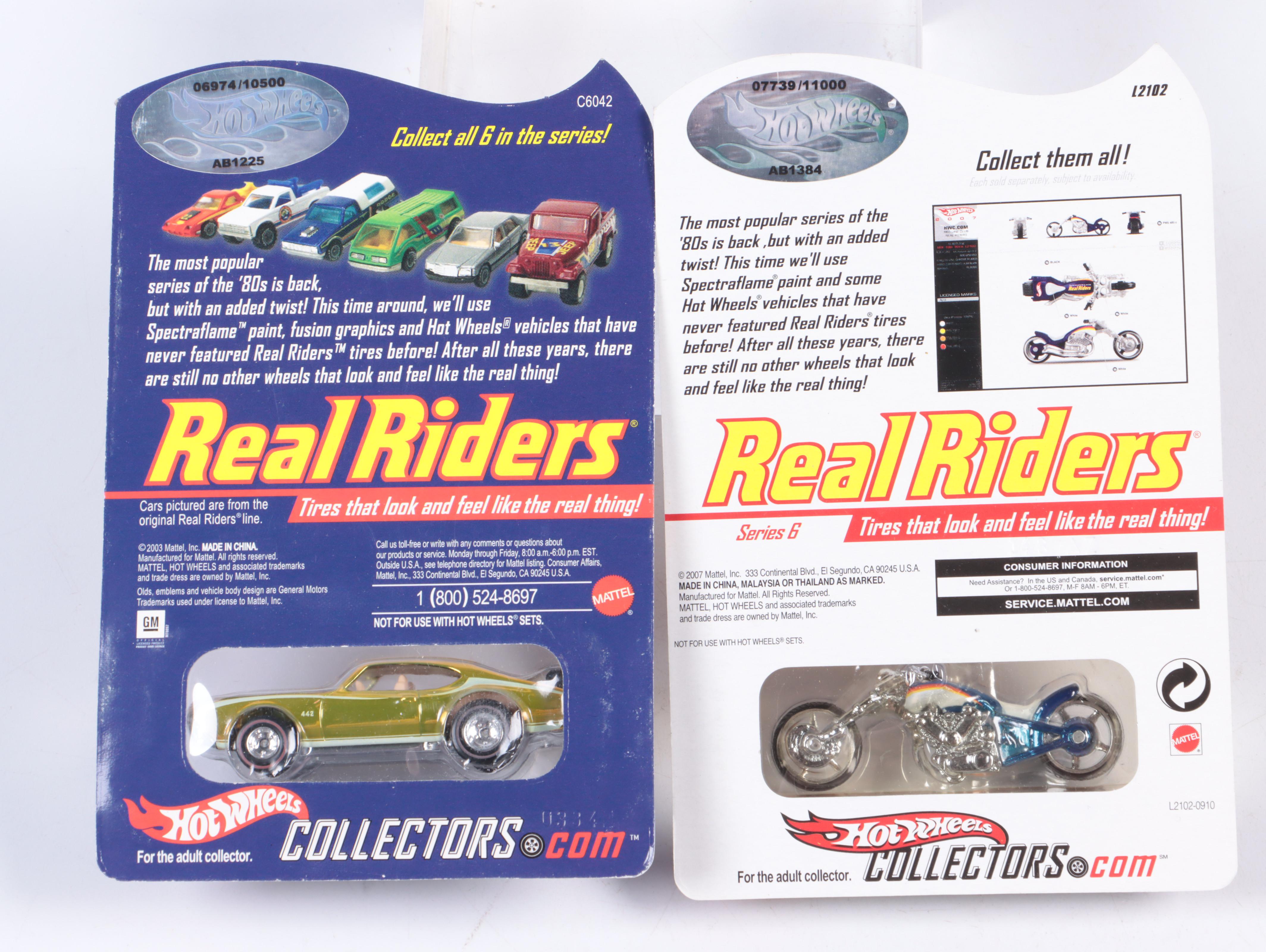 Mattel Hot Wheels "Baja Breaker" and Other Real Riders Vehicles