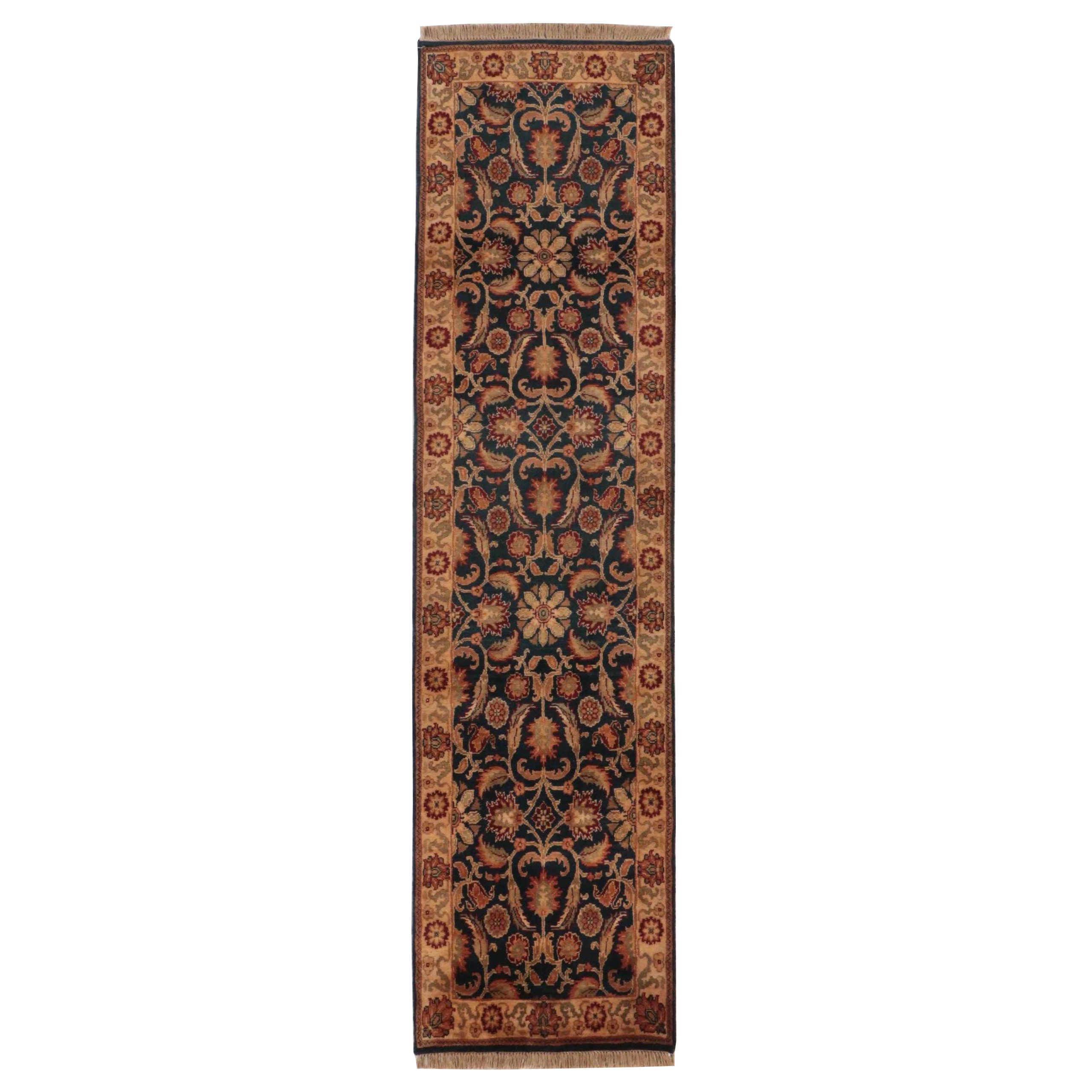 2'7 x 10'2 Hand-Knotted Indian Jaipur Carpet Runner