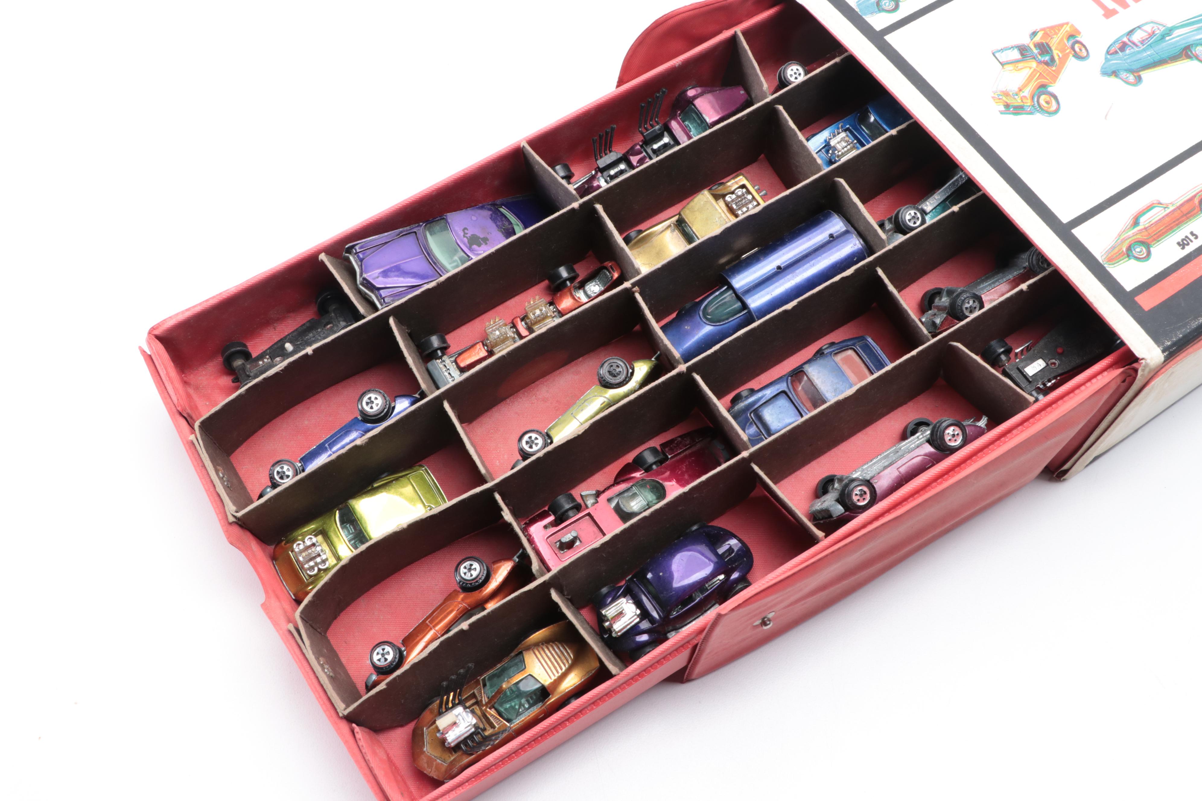 Tooper Toys "Johnny Lighting Parajumper" Track and Cars in Carrying Case, 1960s