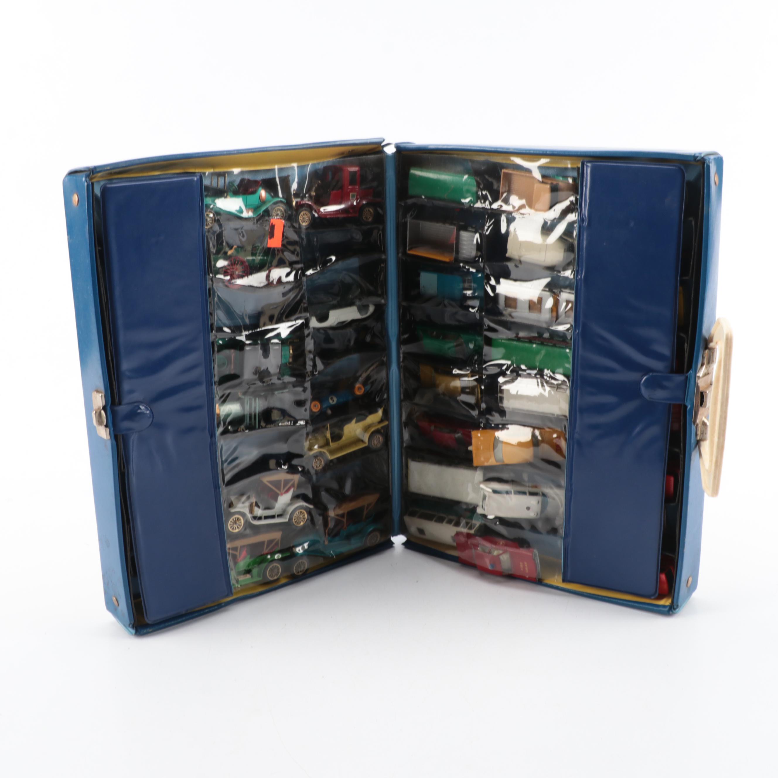 Matchbox Cars and Collectors Case, 1960s