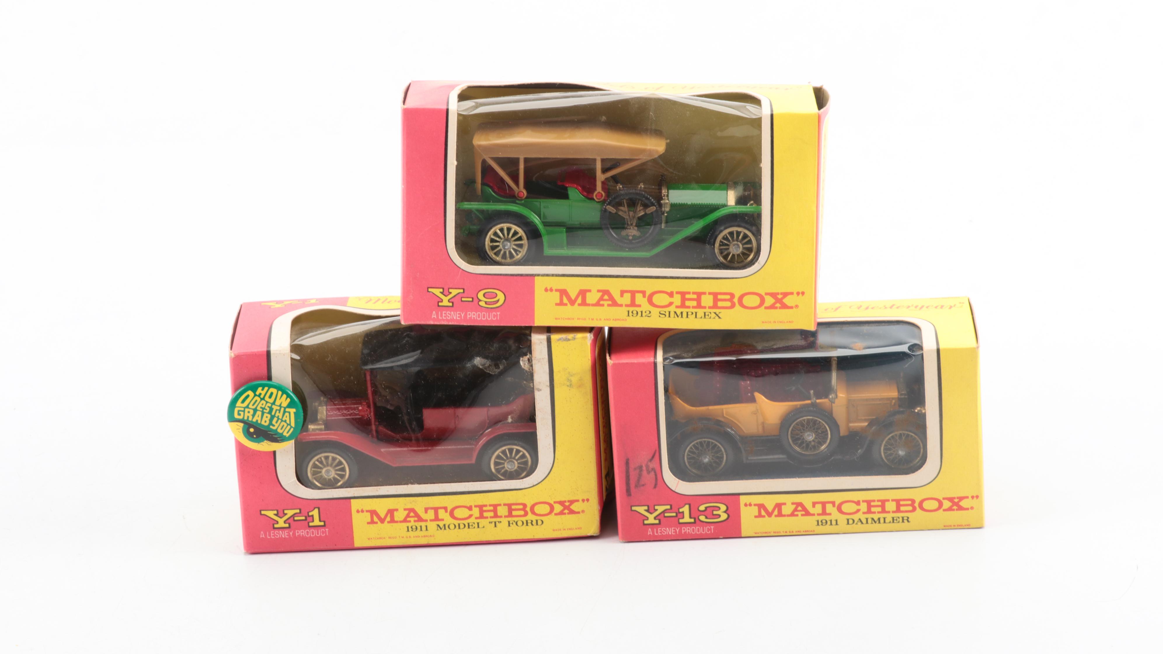 Matchbox Cars and Collectors Case, 1960s