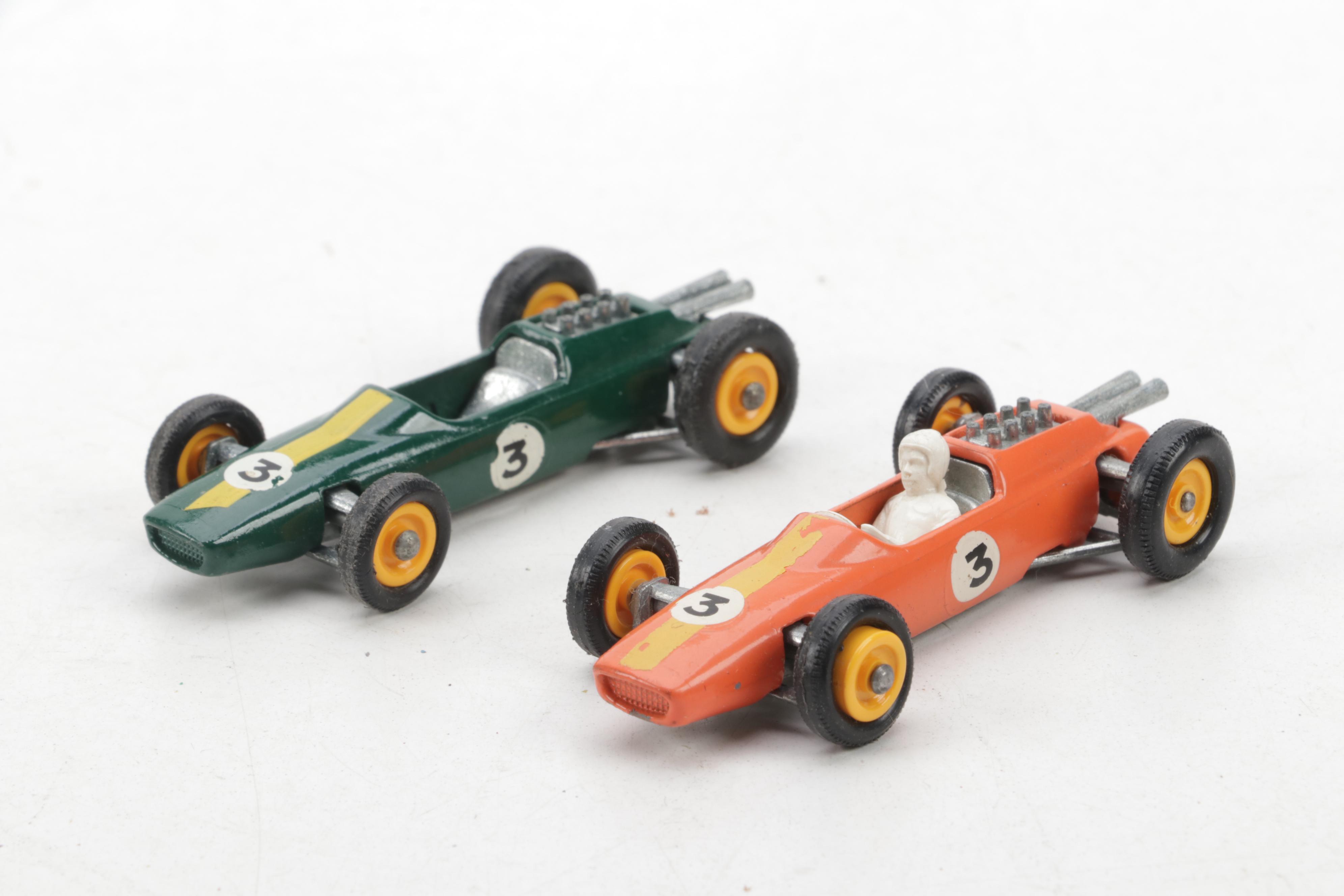Lensey Matchbox Racing Car Transporter and Race Car, Mid-20th Century