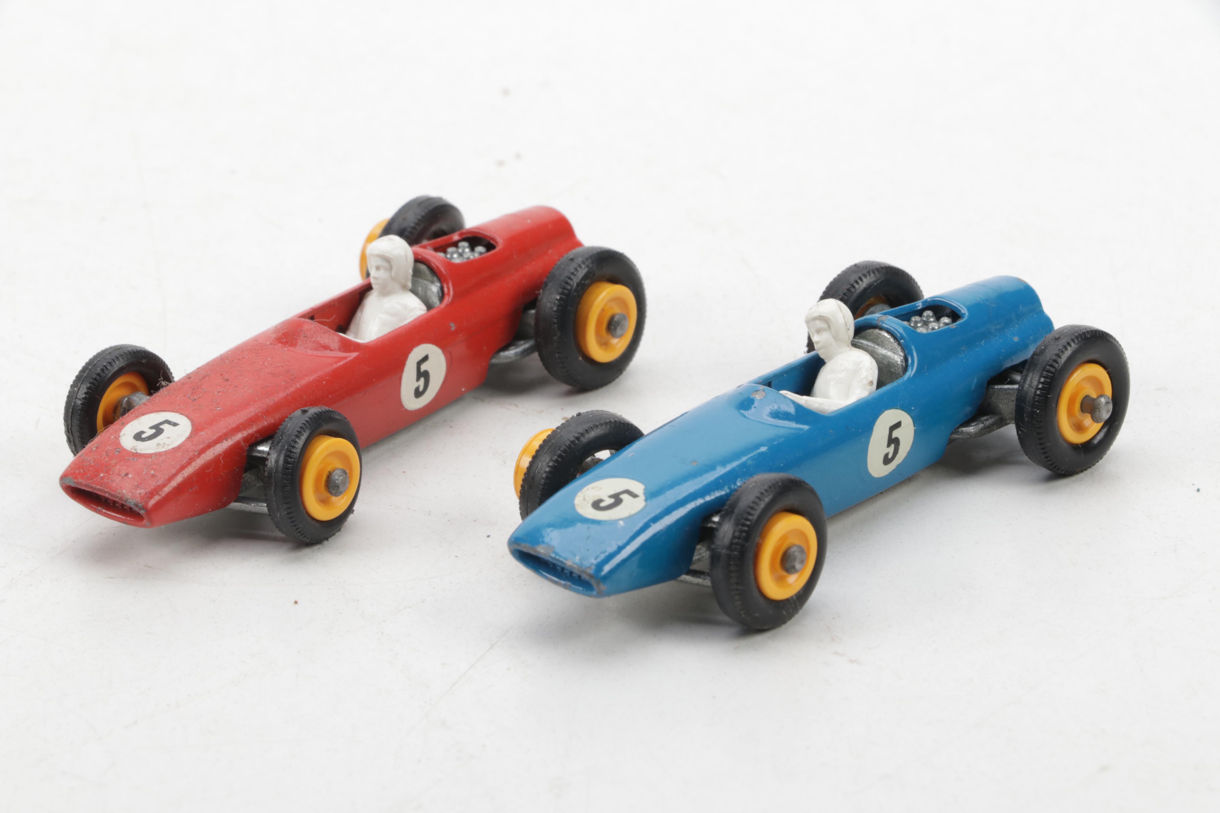 Lensey Matchbox Racing Car Transporter and Race Car, Mid-20th Century
