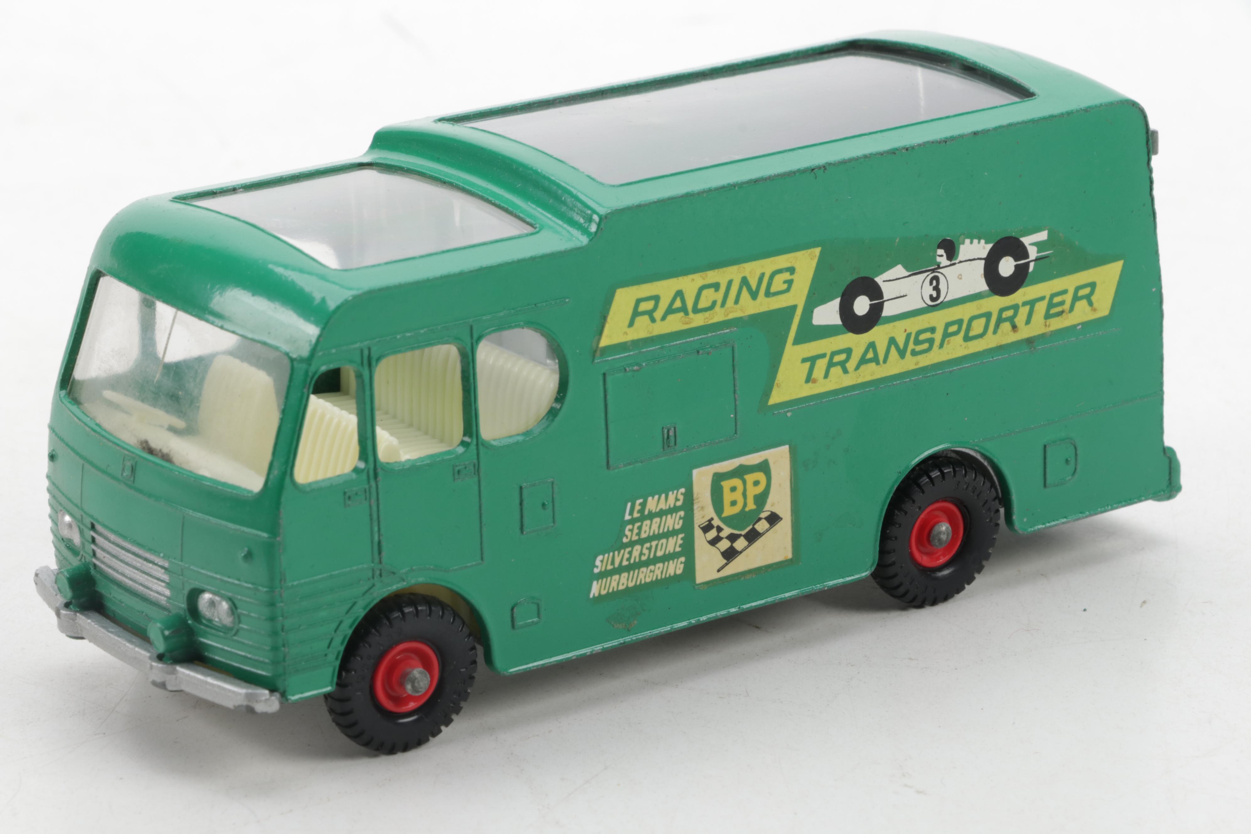 Lensey Matchbox Racing Car Transporter and Race Car, Mid-20th Century