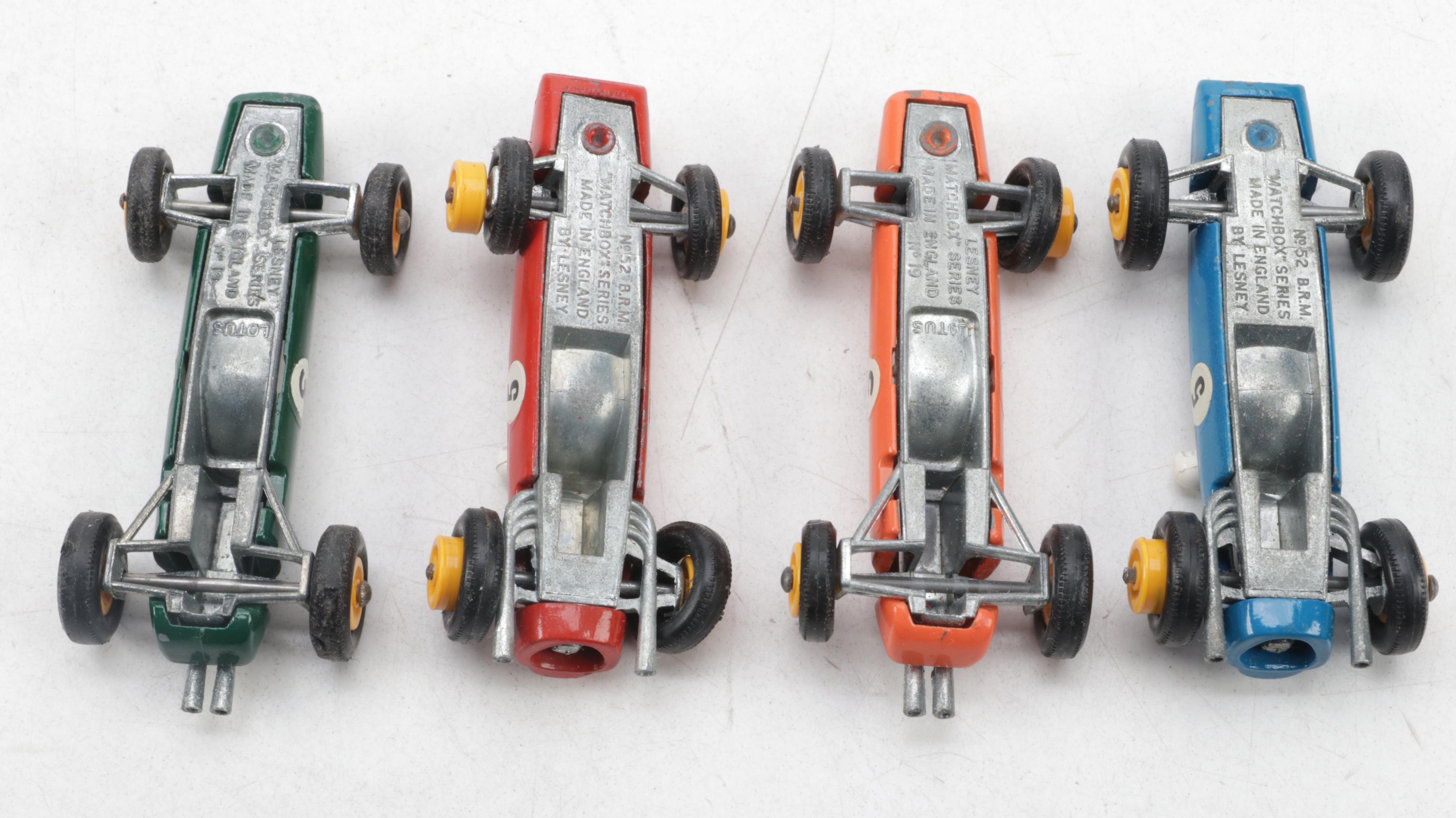 Lensey Matchbox Racing Car Transporter and Race Car, Mid-20th Century