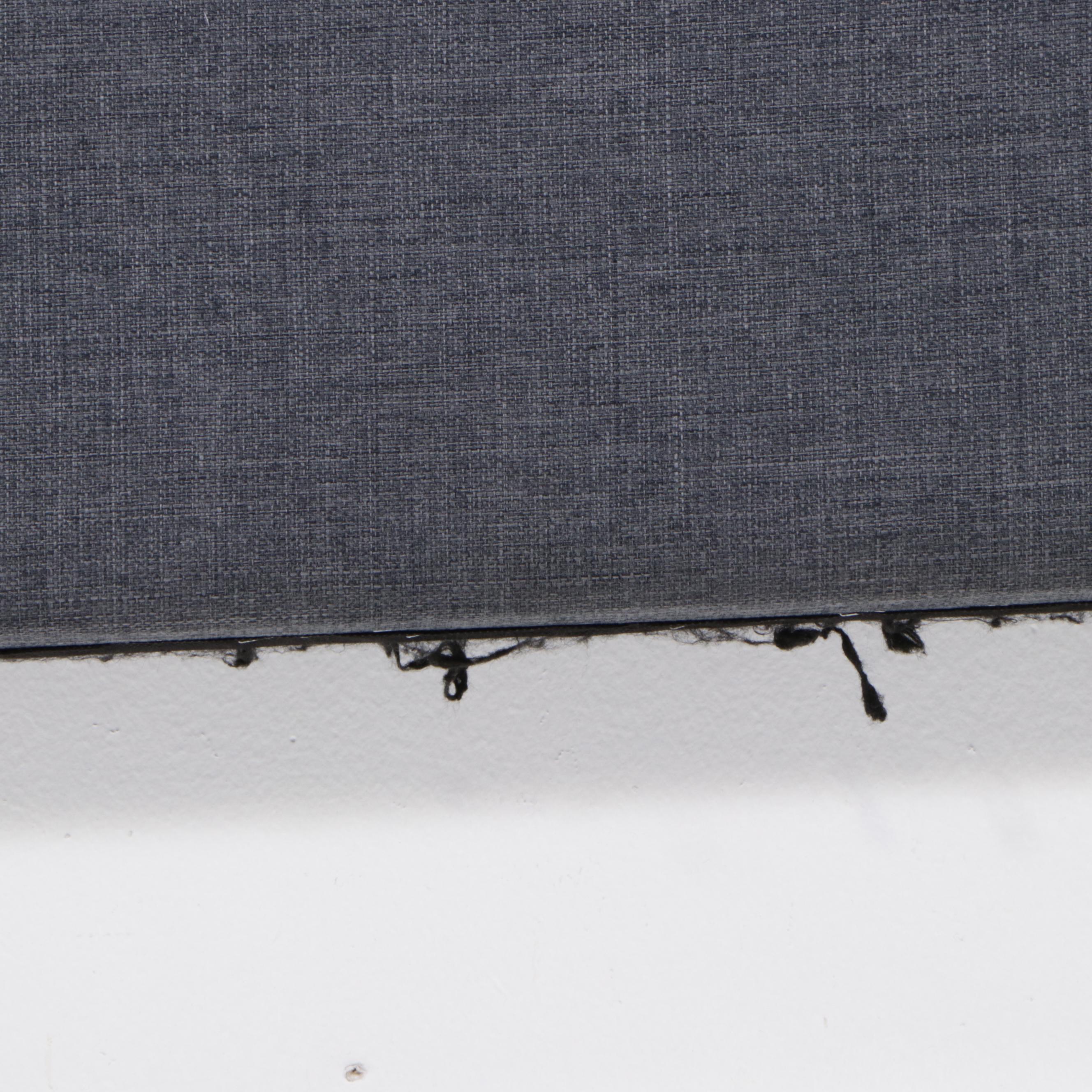 Three Contemporary Upholstered Queen Size Headboards with Nailhead Trim