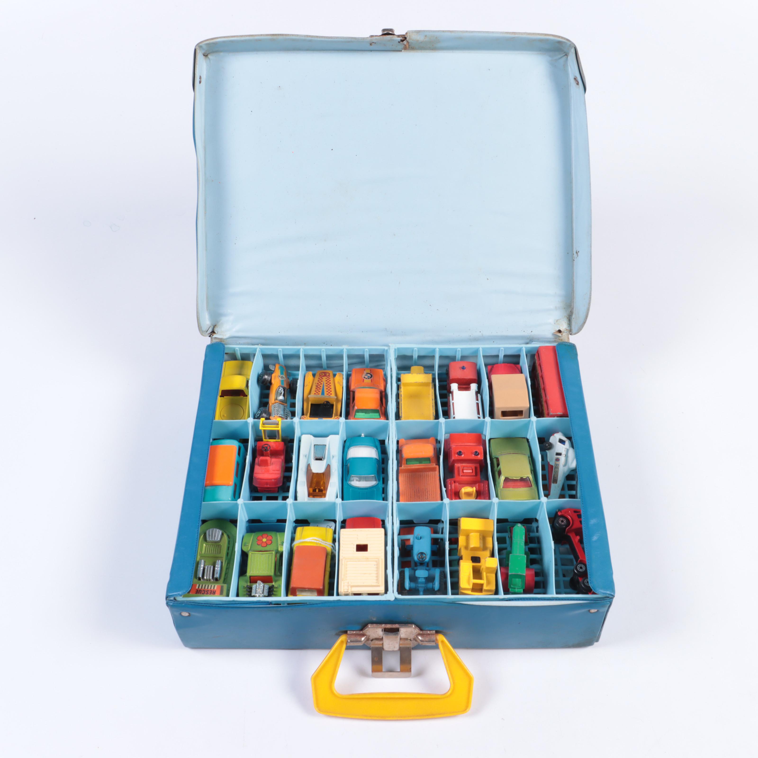 Matchbox Cars in Carrying Case, 1970s EBTH