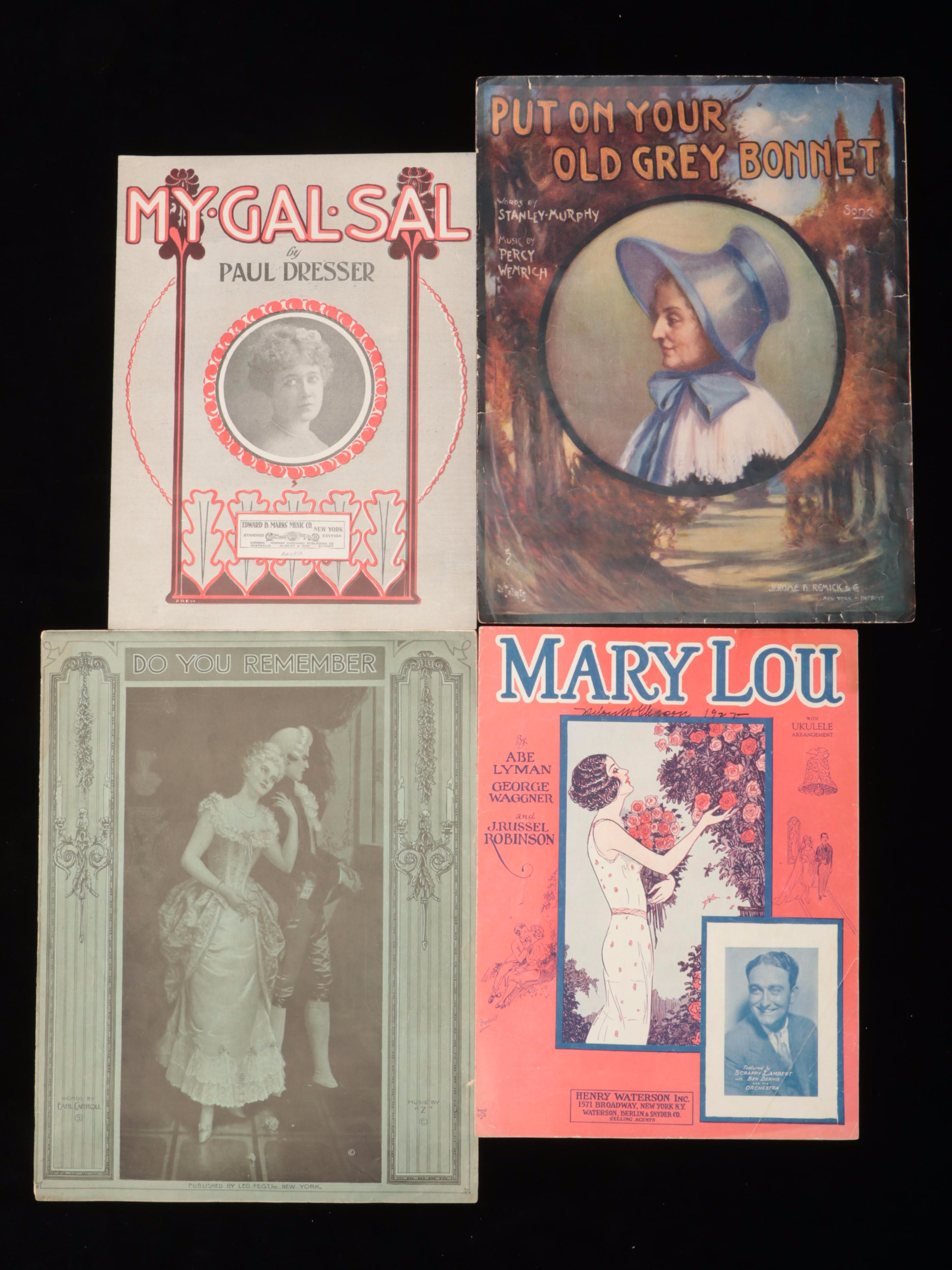 Large Group of 1920s Sheet Music