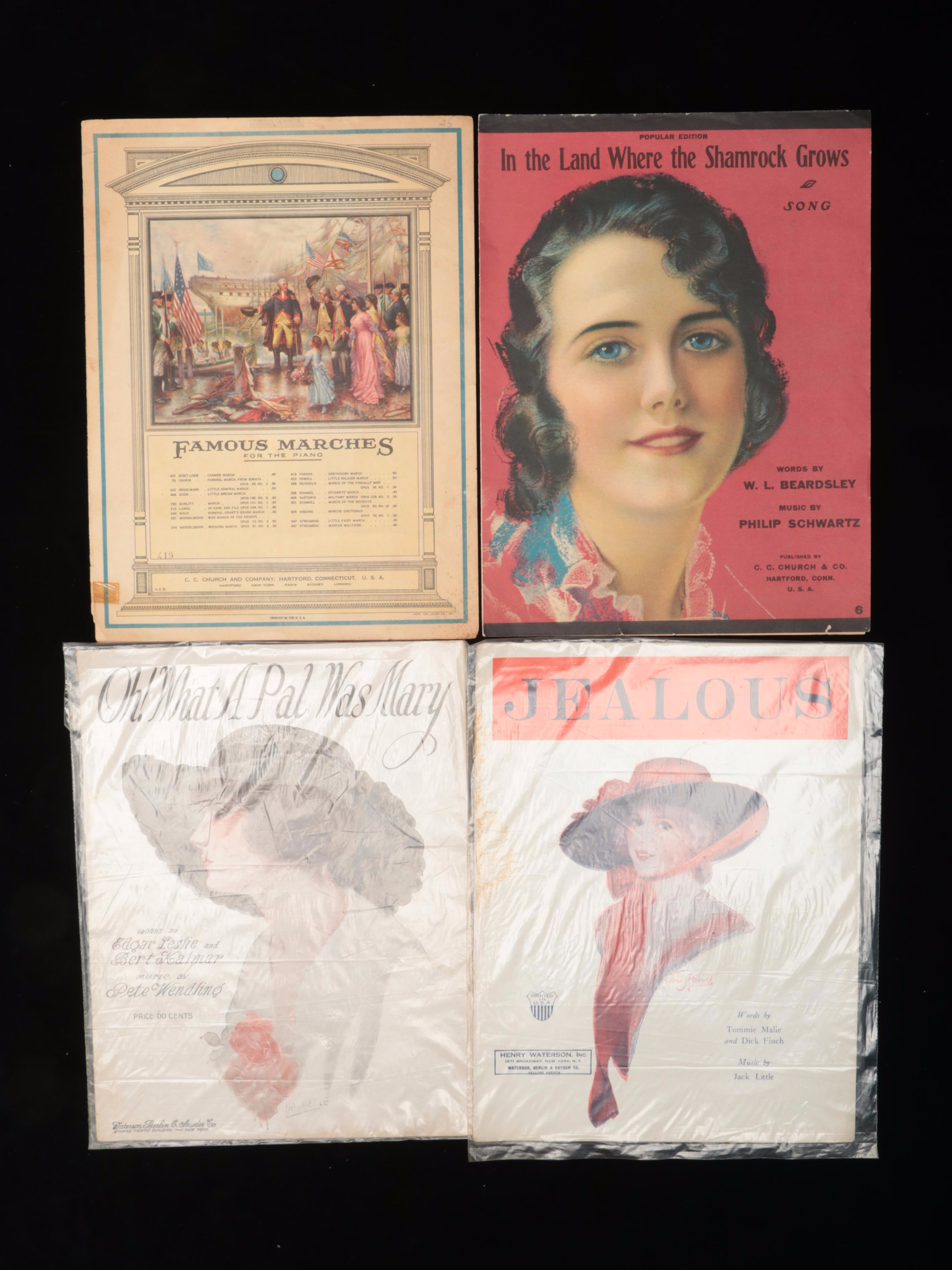 Large Group of 1920s Sheet Music