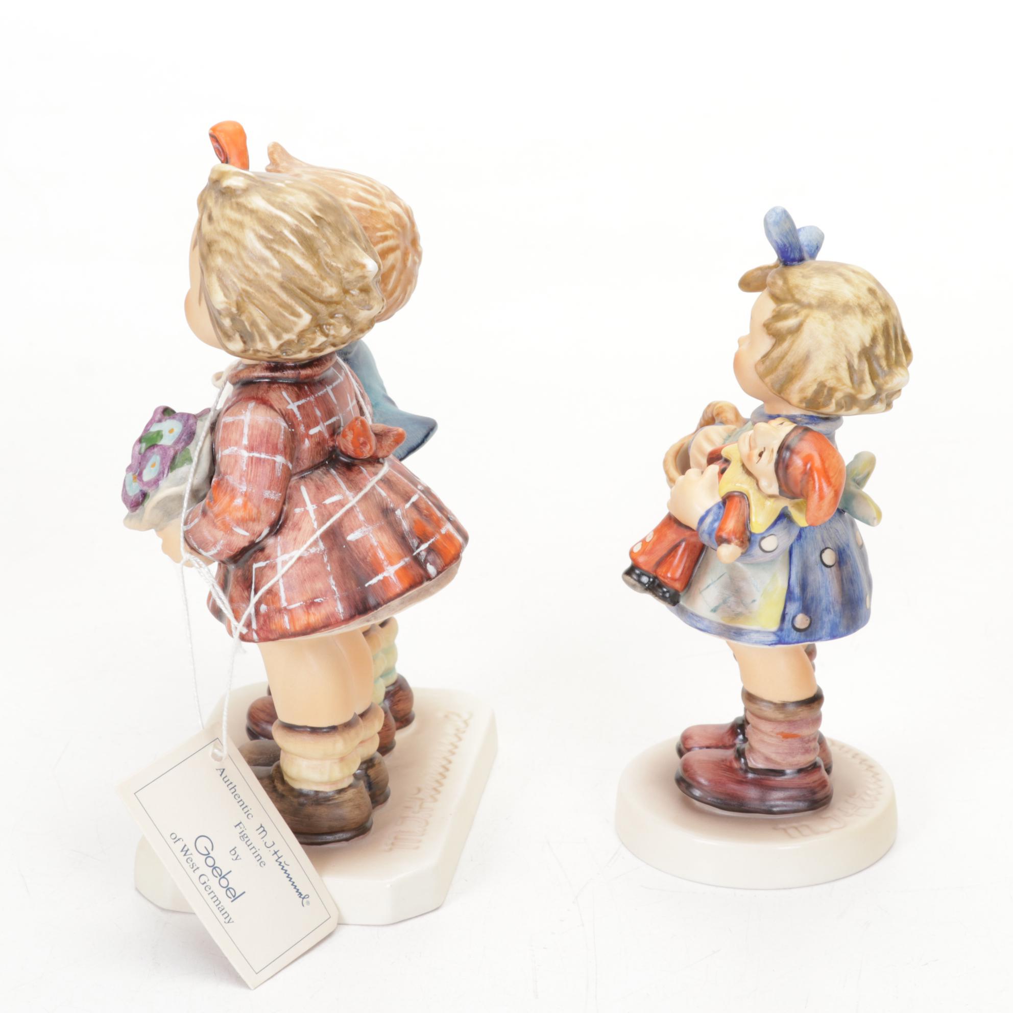 Six Hummel Collector Club Figures with "The Love Lives On" 50th Anniversary