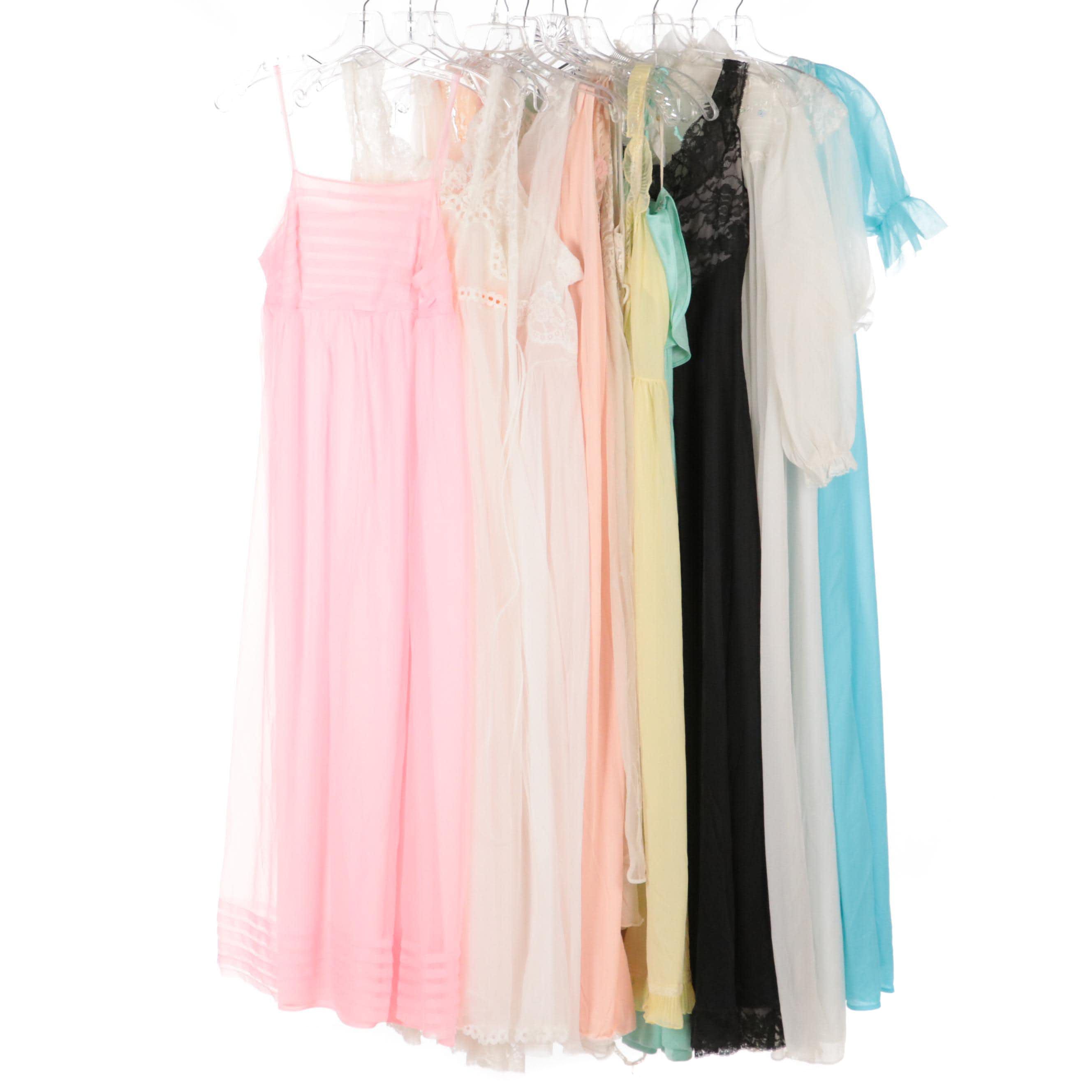 Nightgowns and Peignoir Sets, Including Artemis, Lisette, Vanity Fair, and More