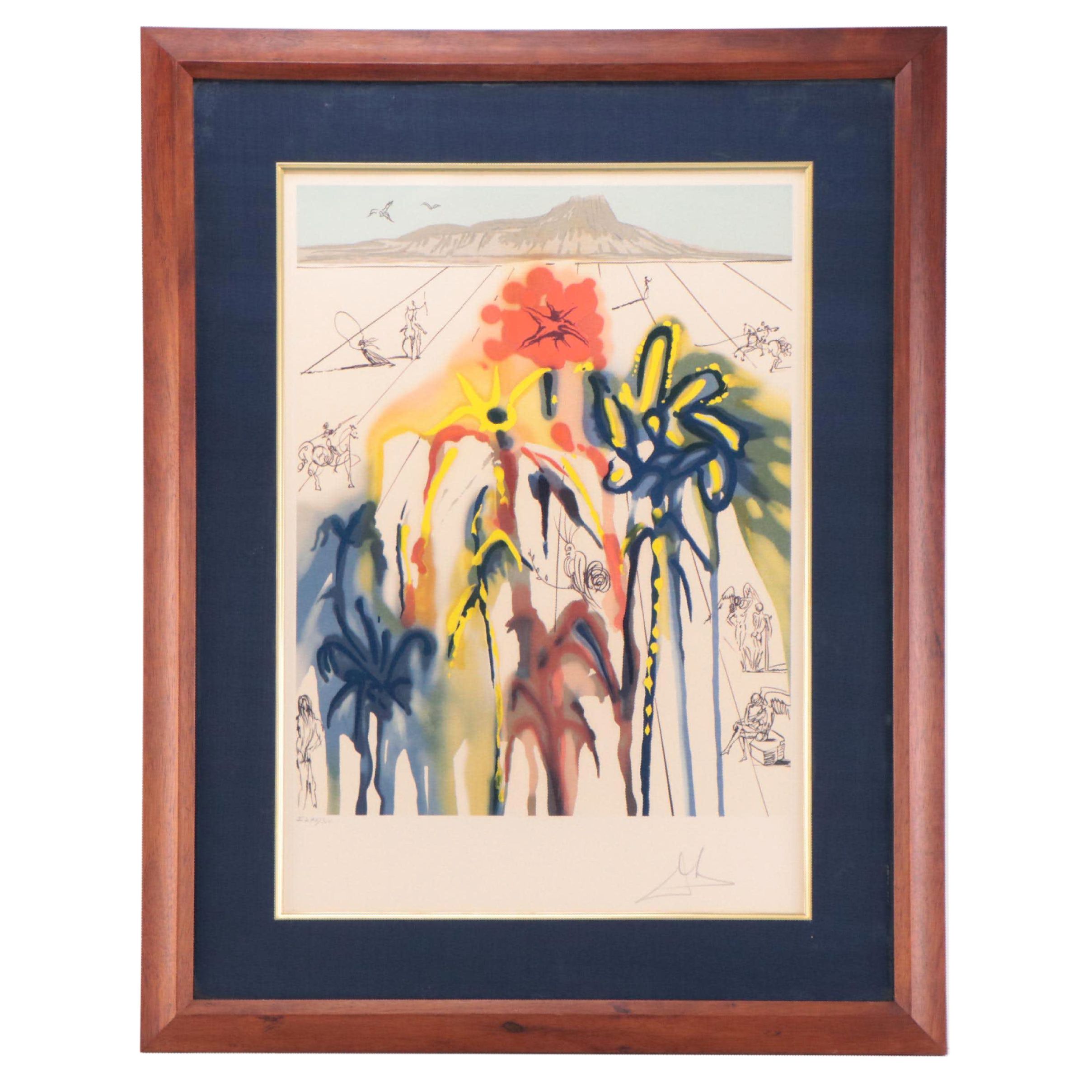 Salvador Dalí Color Lithograph "Diamond Head," 1980