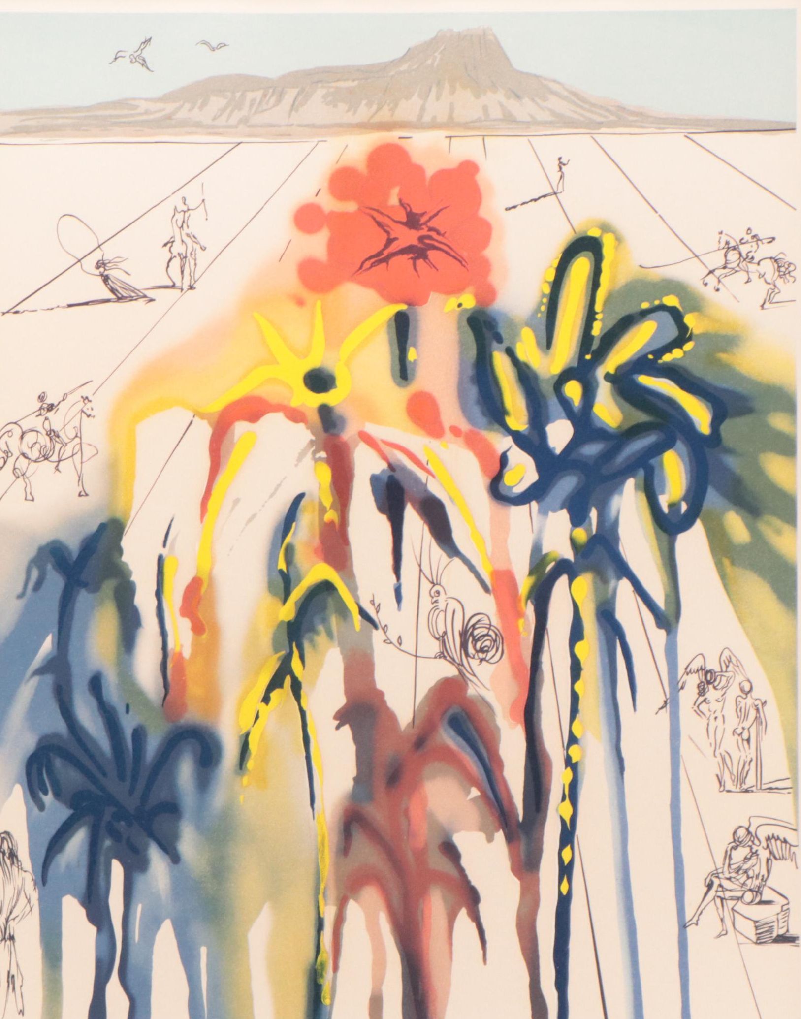 Salvador Dalí Color Lithograph "Diamond Head," 1980