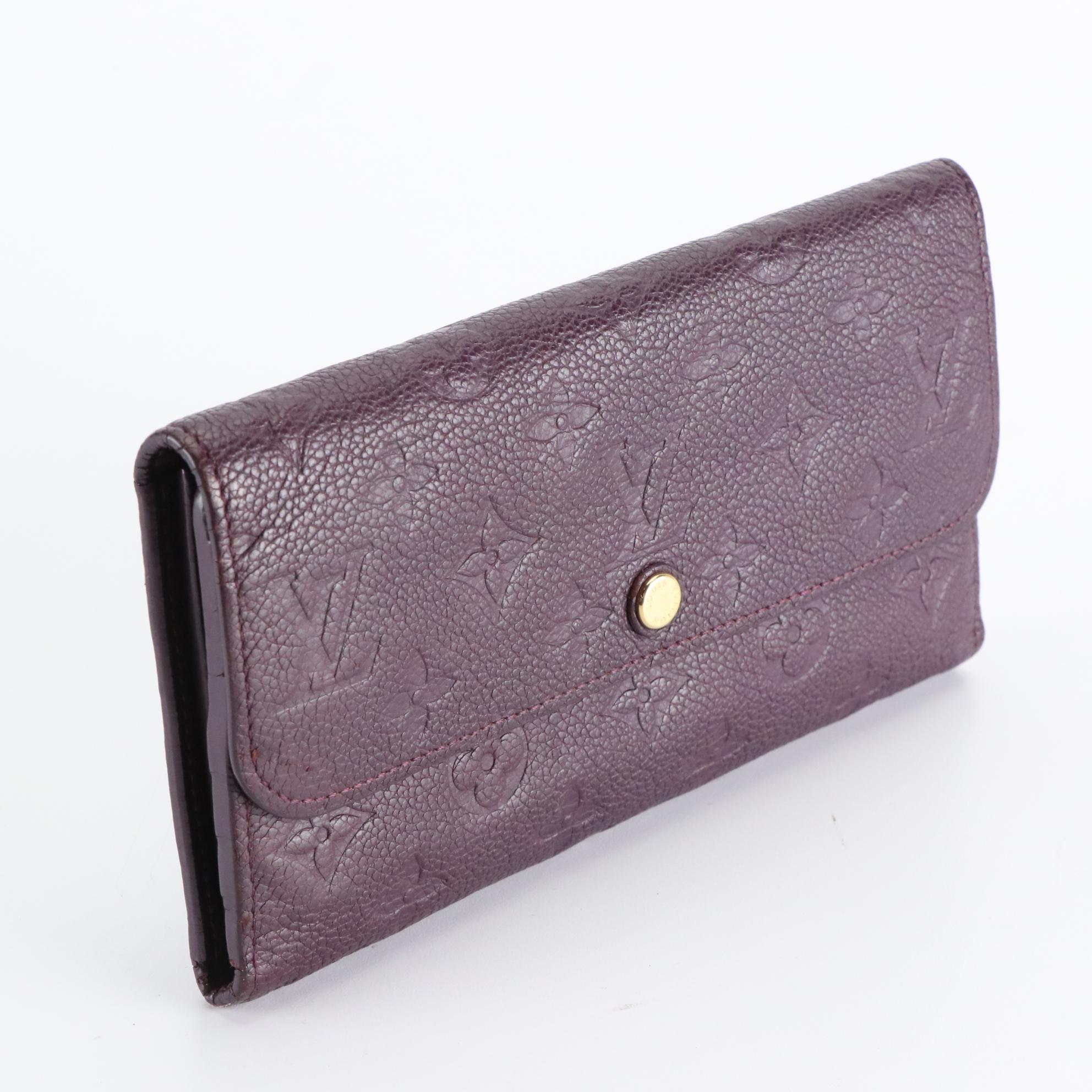 Louis Vuitton Monogram Aube Empreinte Leather Wallet