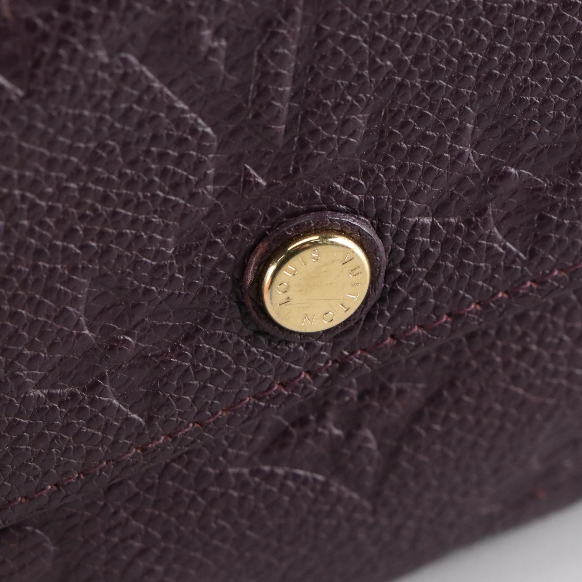 Louis Vuitton Monogram Aube Empreinte Leather Wallet