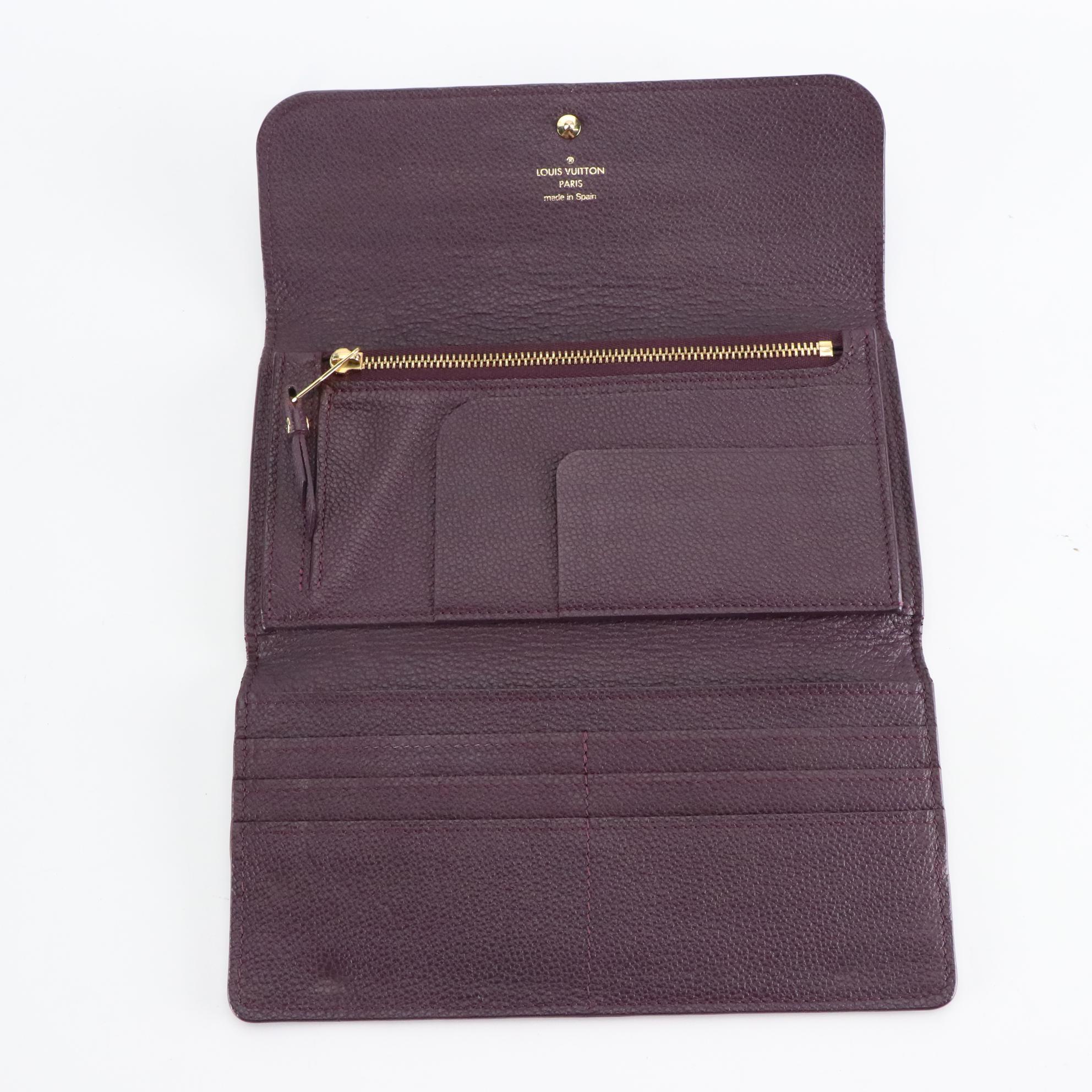 Louis Vuitton Monogram Aube Empreinte Leather Wallet