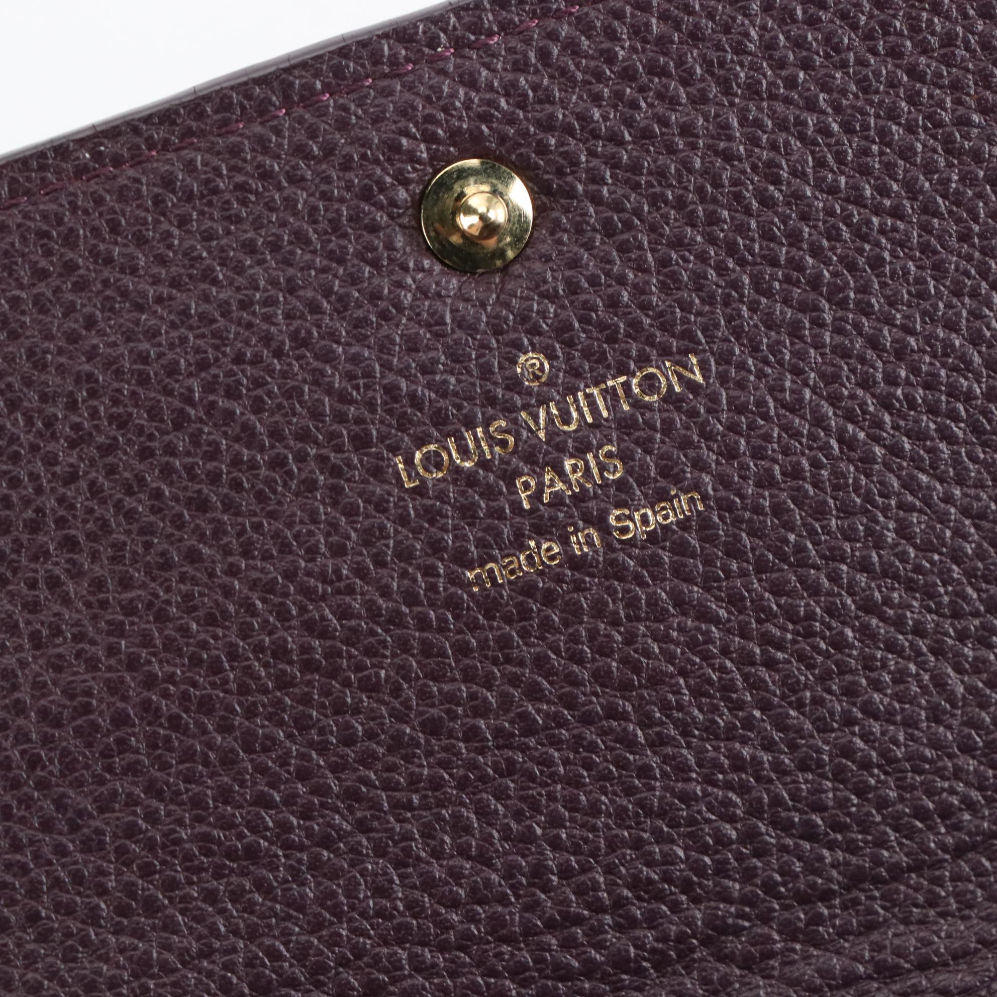 Louis Vuitton Monogram Aube Empreinte Leather Wallet