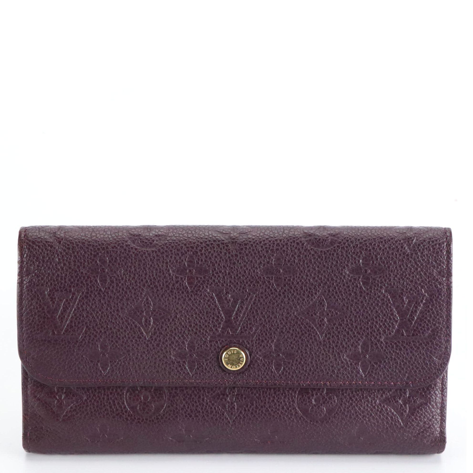 Louis Vuitton Monogram Aube Empreinte Leather Wallet