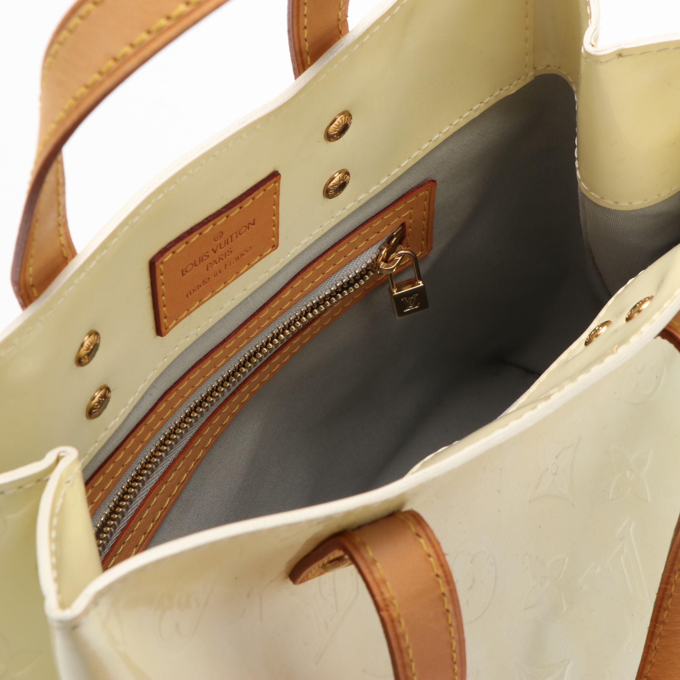 Louis Vuitton Reade PM Handbag in Yellow Monogram Vernis Leather