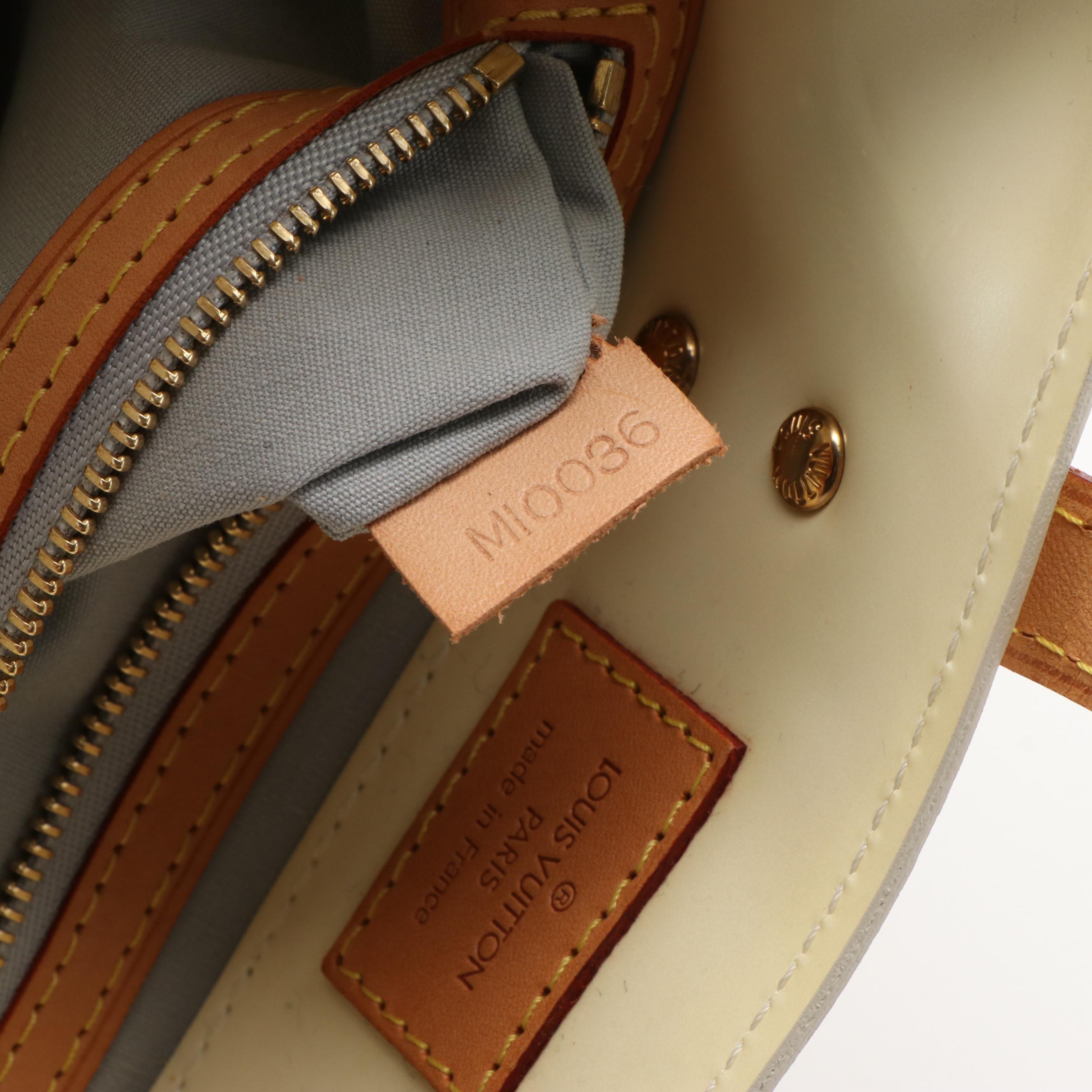 Louis Vuitton Reade PM Handbag in Yellow Monogram Vernis Leather