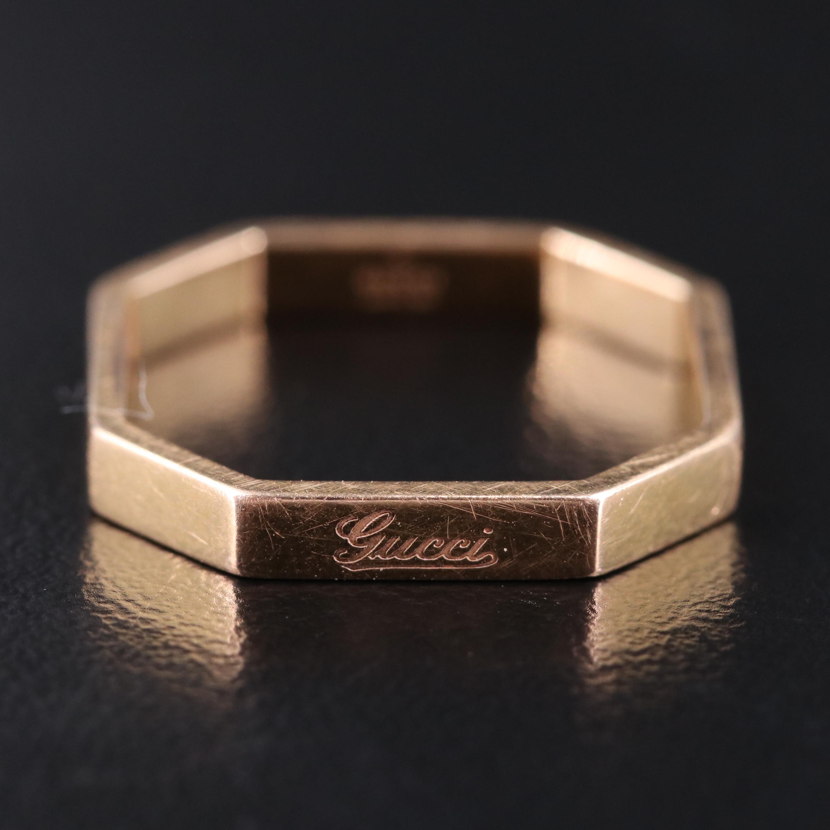 18K Gucci Octagonal Ring