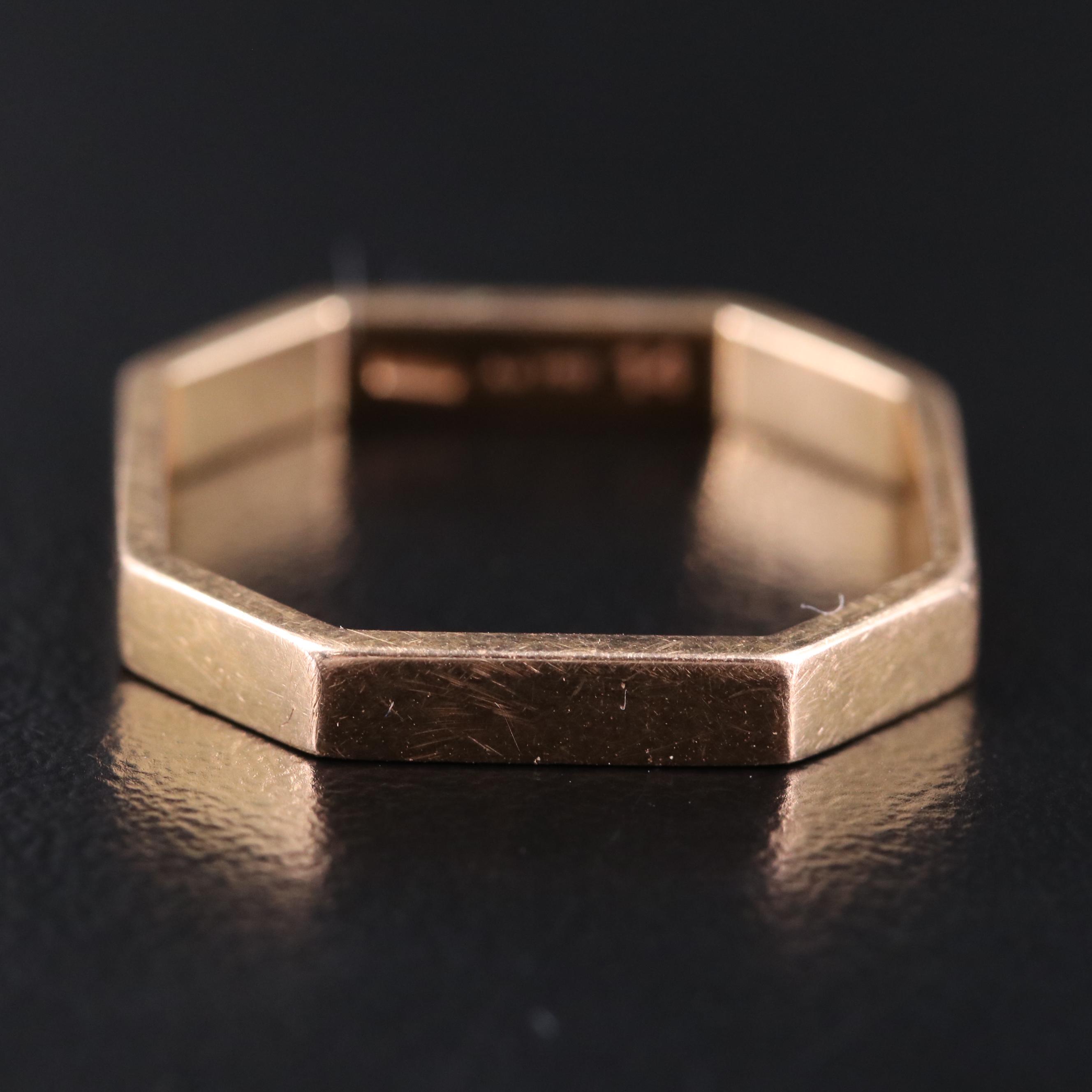 18K Gucci Octagonal Ring