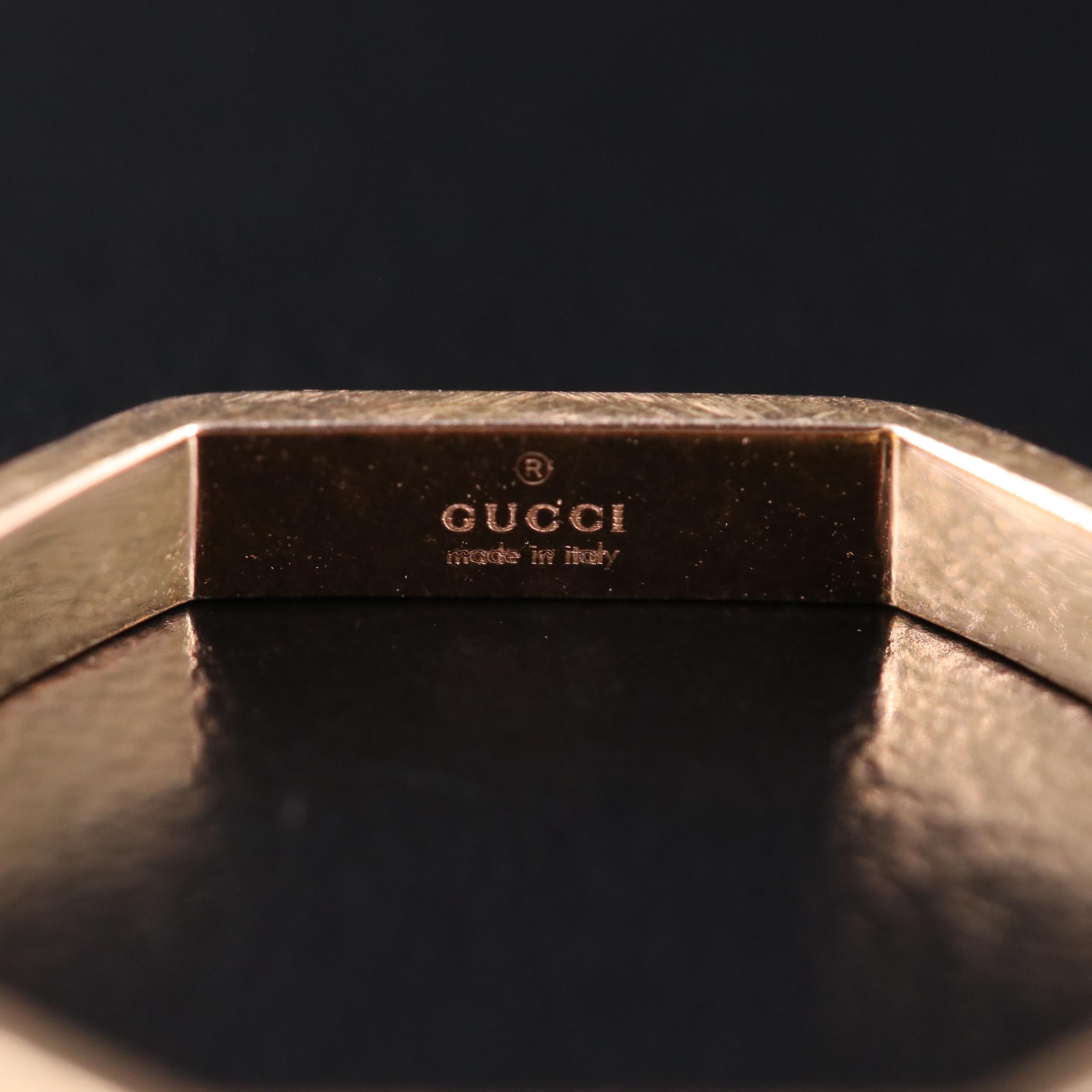 18K Gucci Octagonal Ring