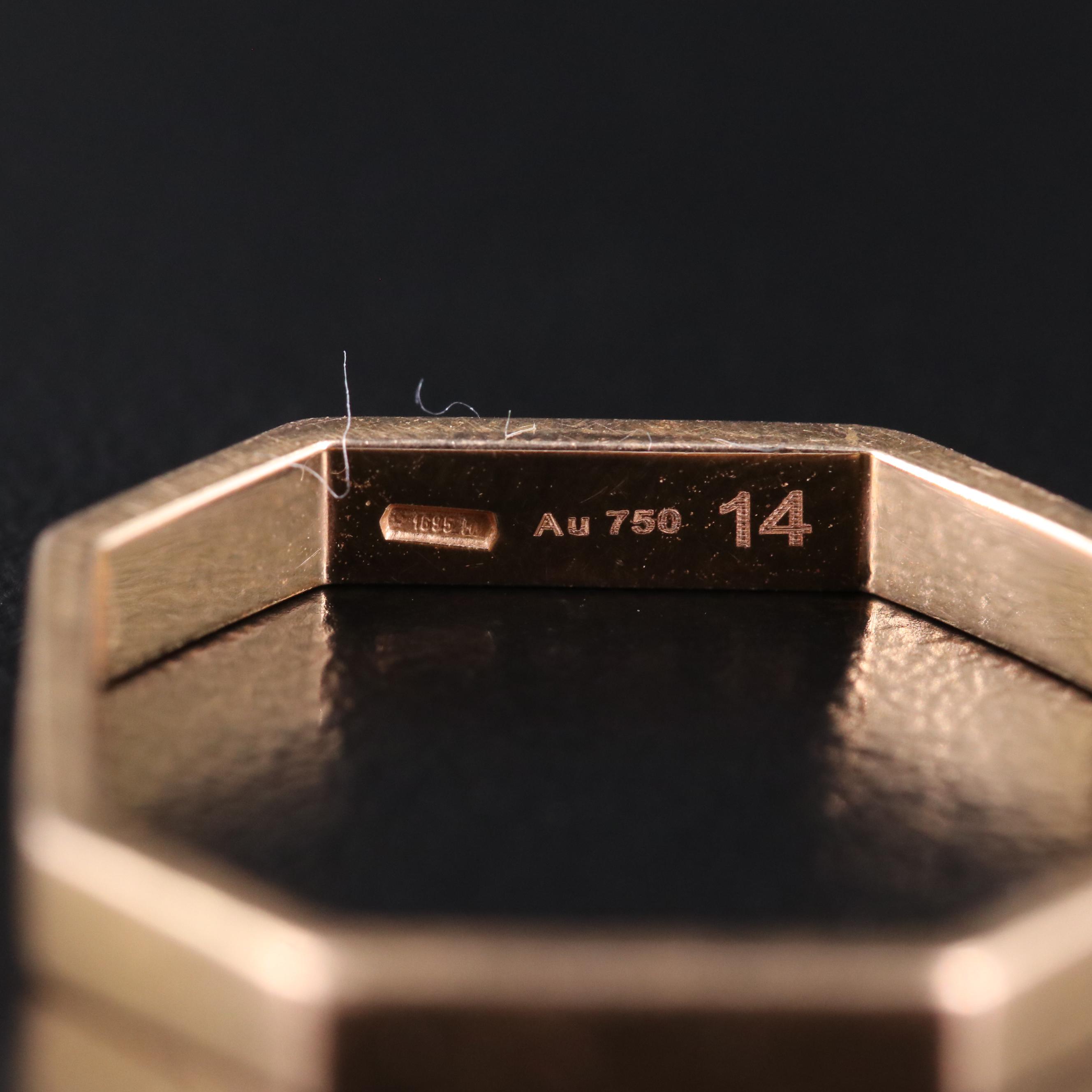 18K Gucci Octagonal Ring