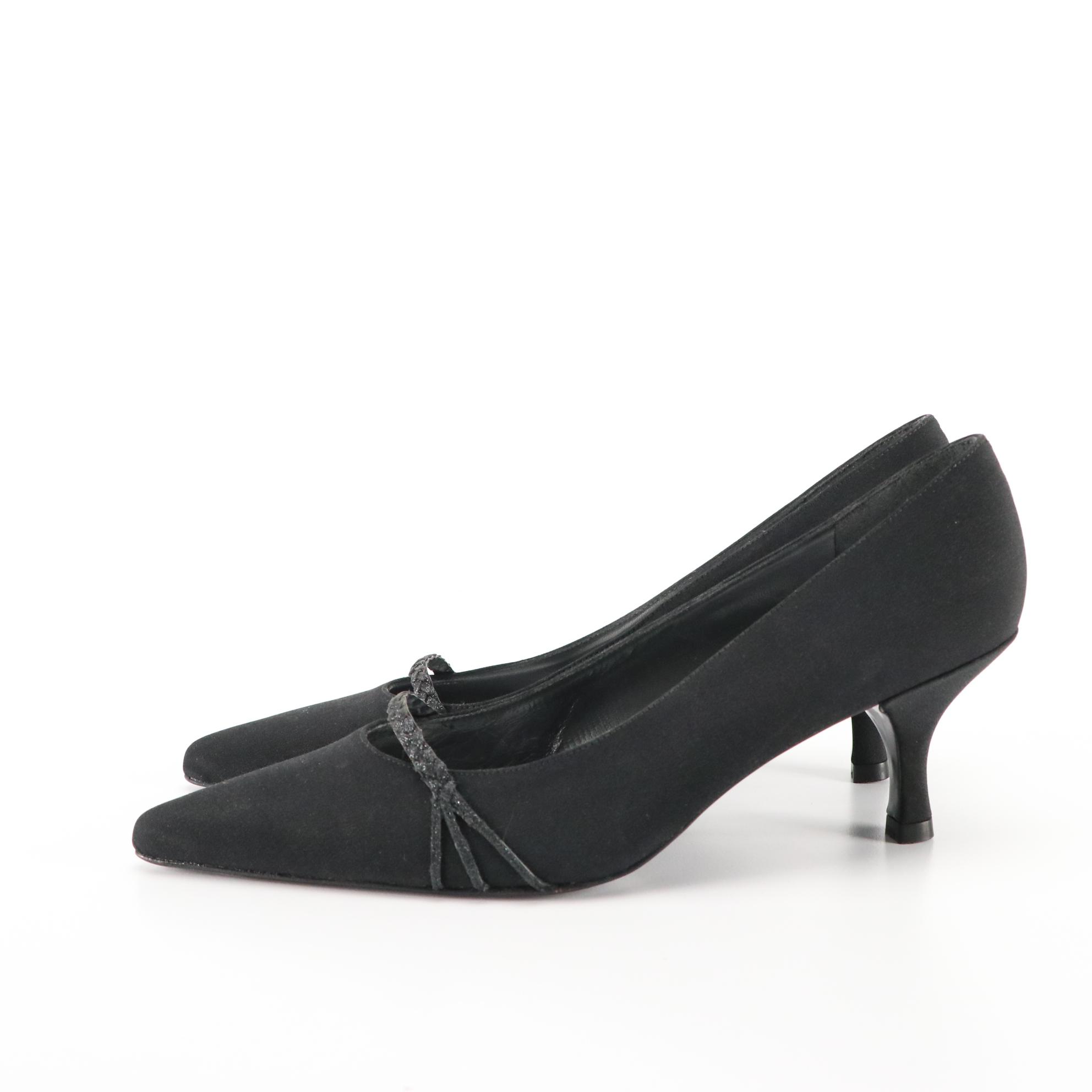 stuart weitzman glitter pumps