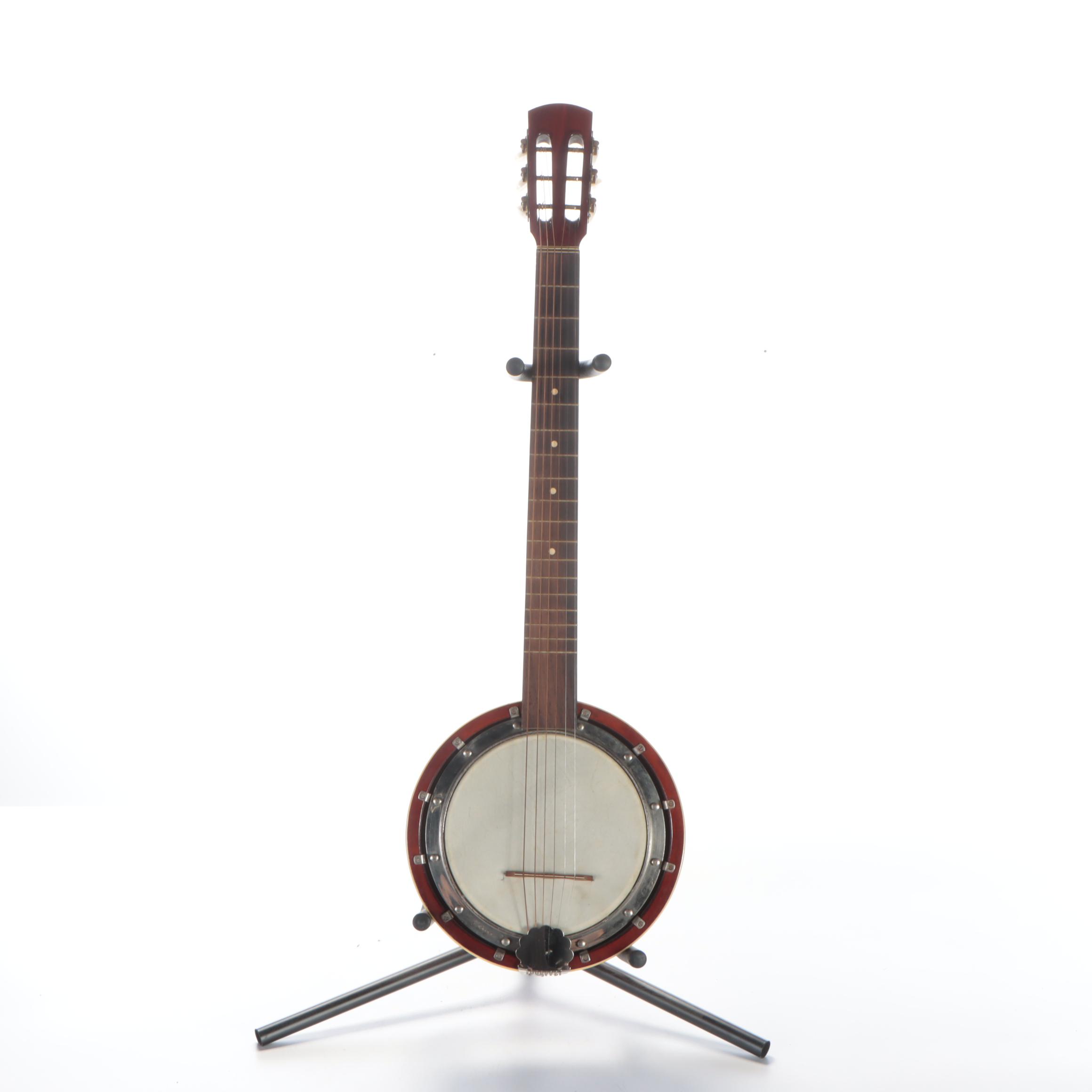 Six-String Banjo With Hardside Travel Case