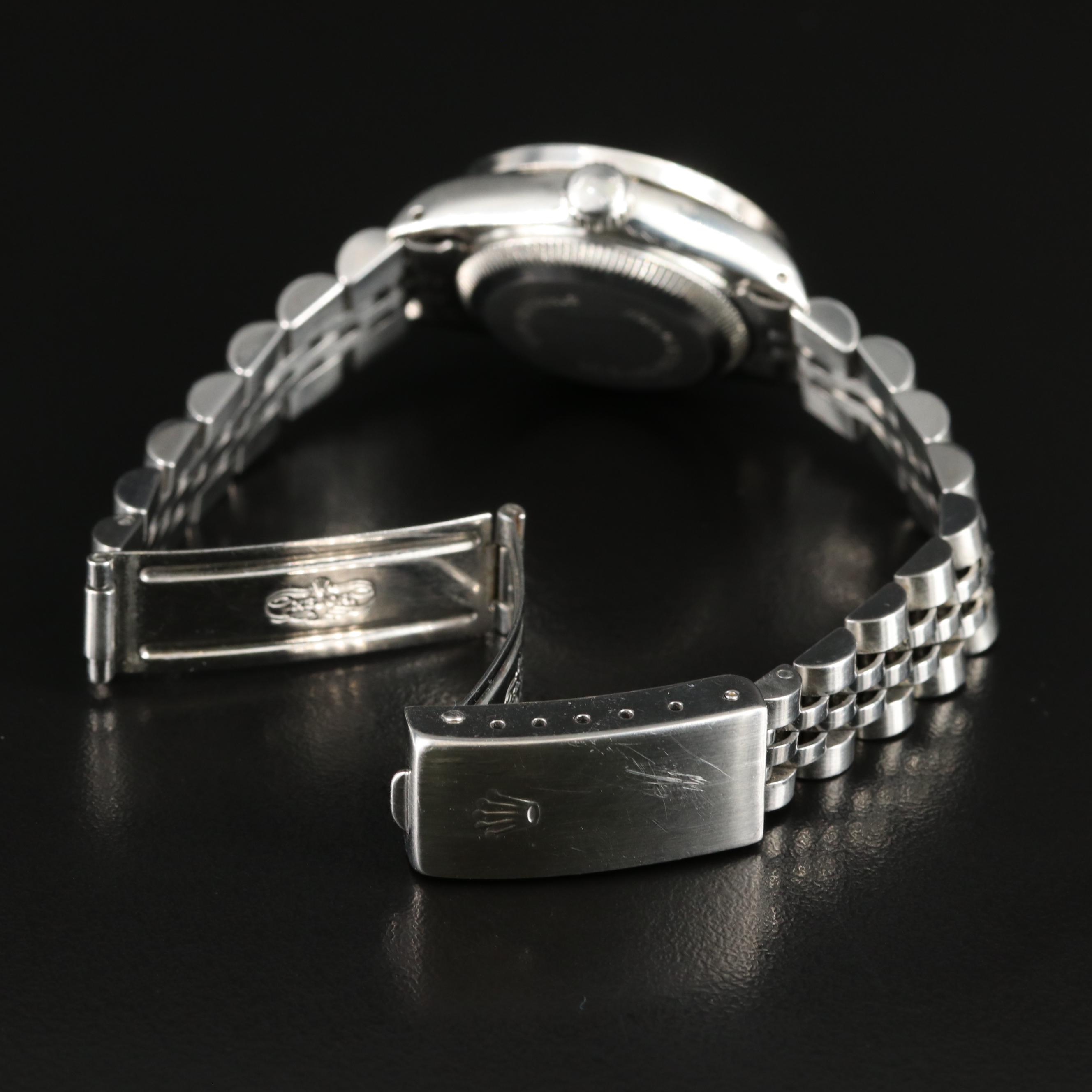 1989 Rolex Custom Mother-of-Pearl, Diamond Dial and Bezel Datejust Watch