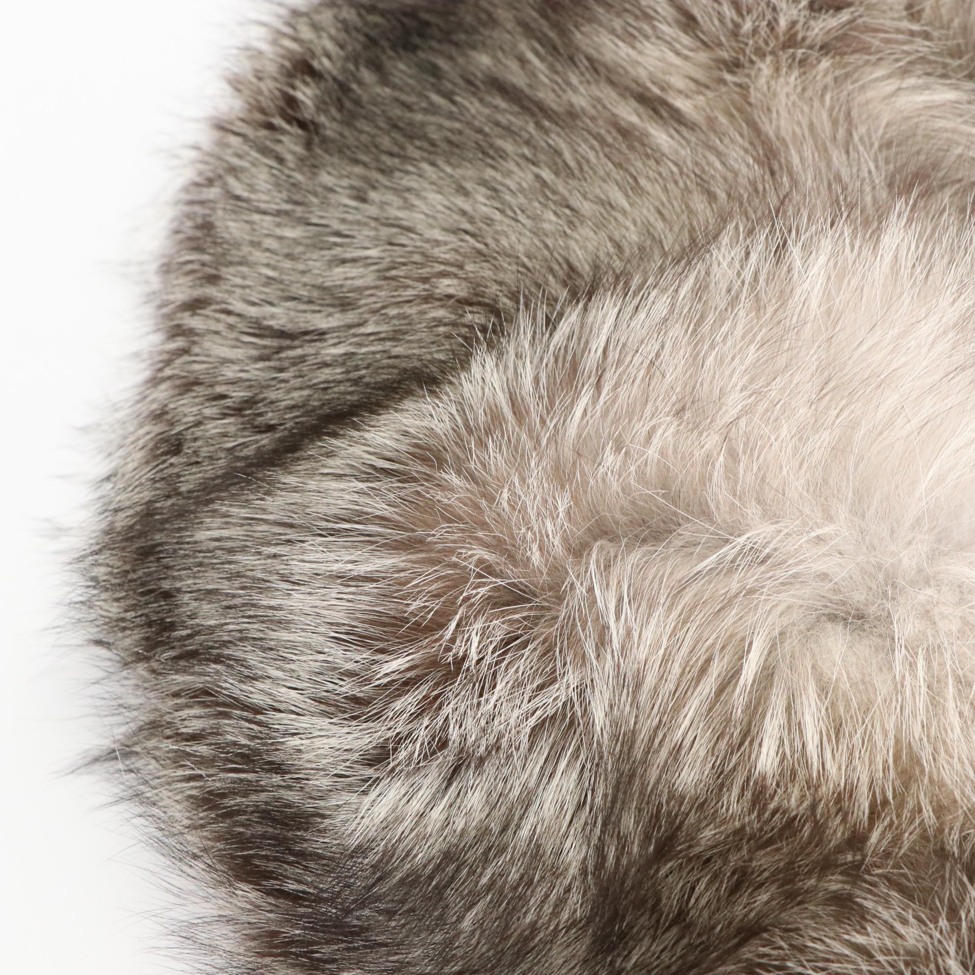 Silver Fox Fur Collar Wrap from Donna's Chic Boutique