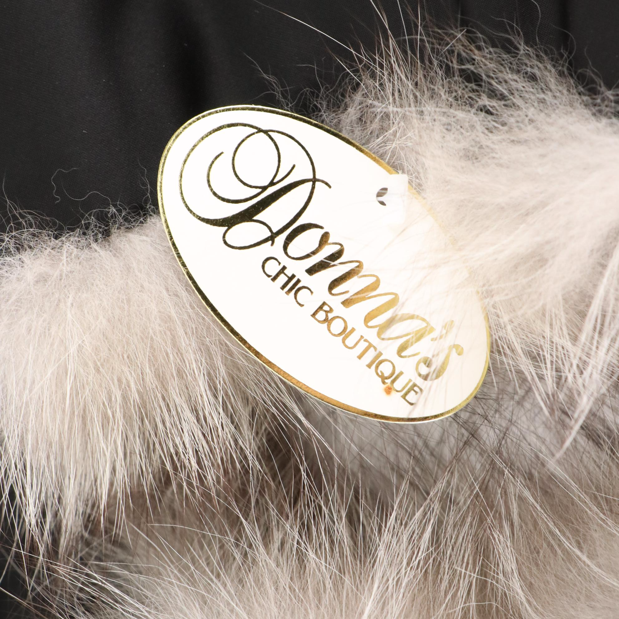 Silver Fox Fur Collar Wrap from Donna's Chic Boutique