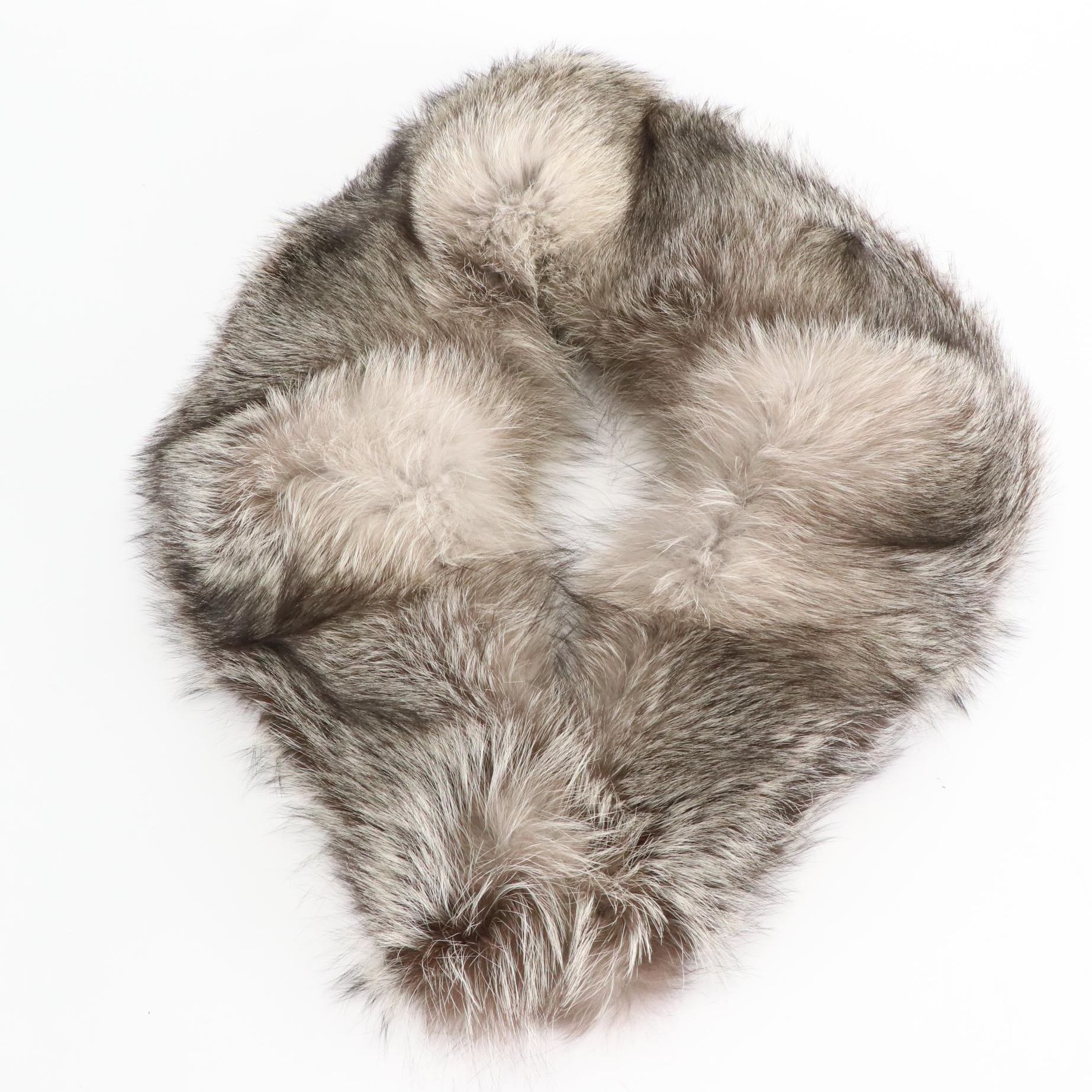 Silver Fox Fur Collar Wrap from Donna's Chic Boutique