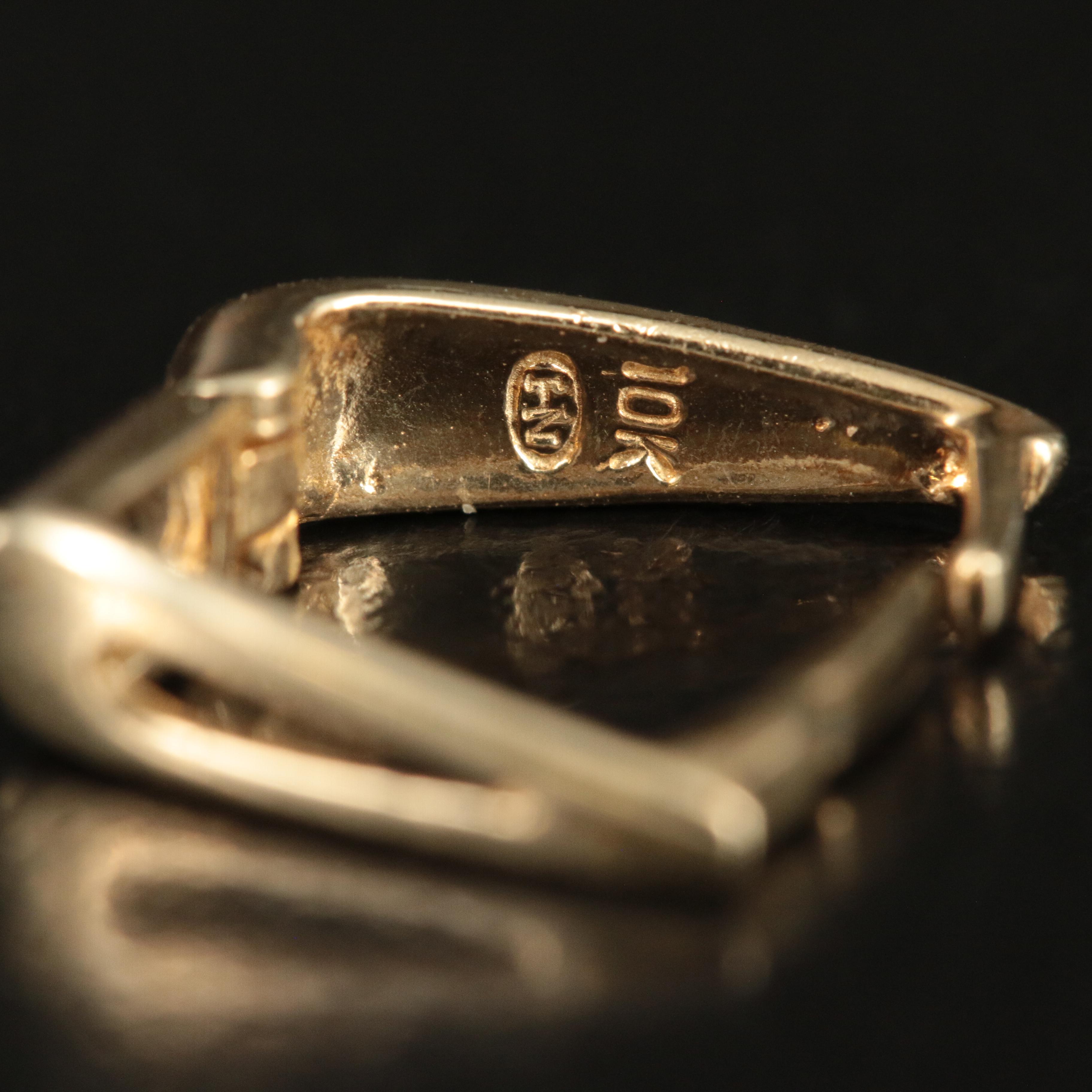 10K Amethyst and Garnet Layered Maltese Cross Enhancer Pendant