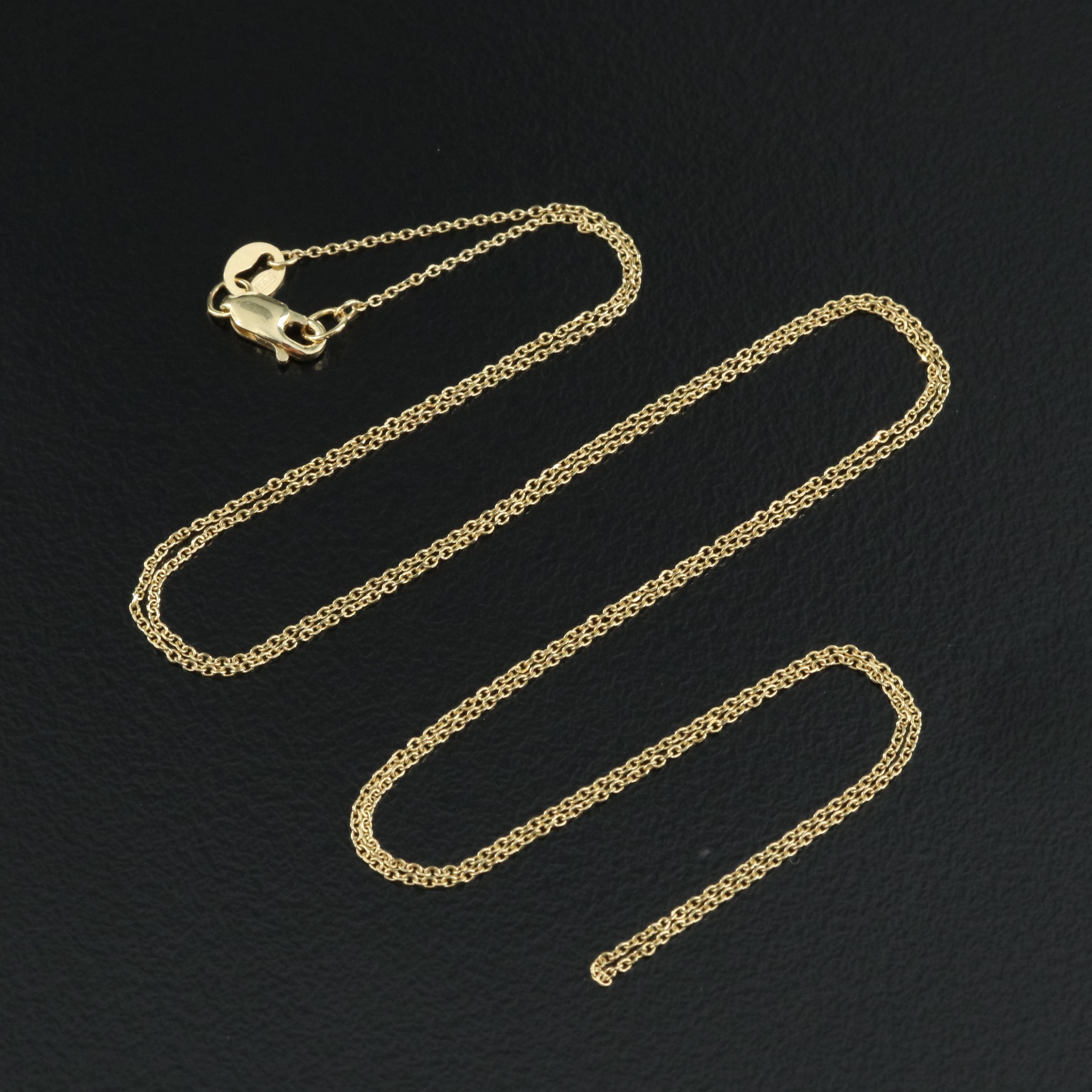 14K Cable Chain Necklace