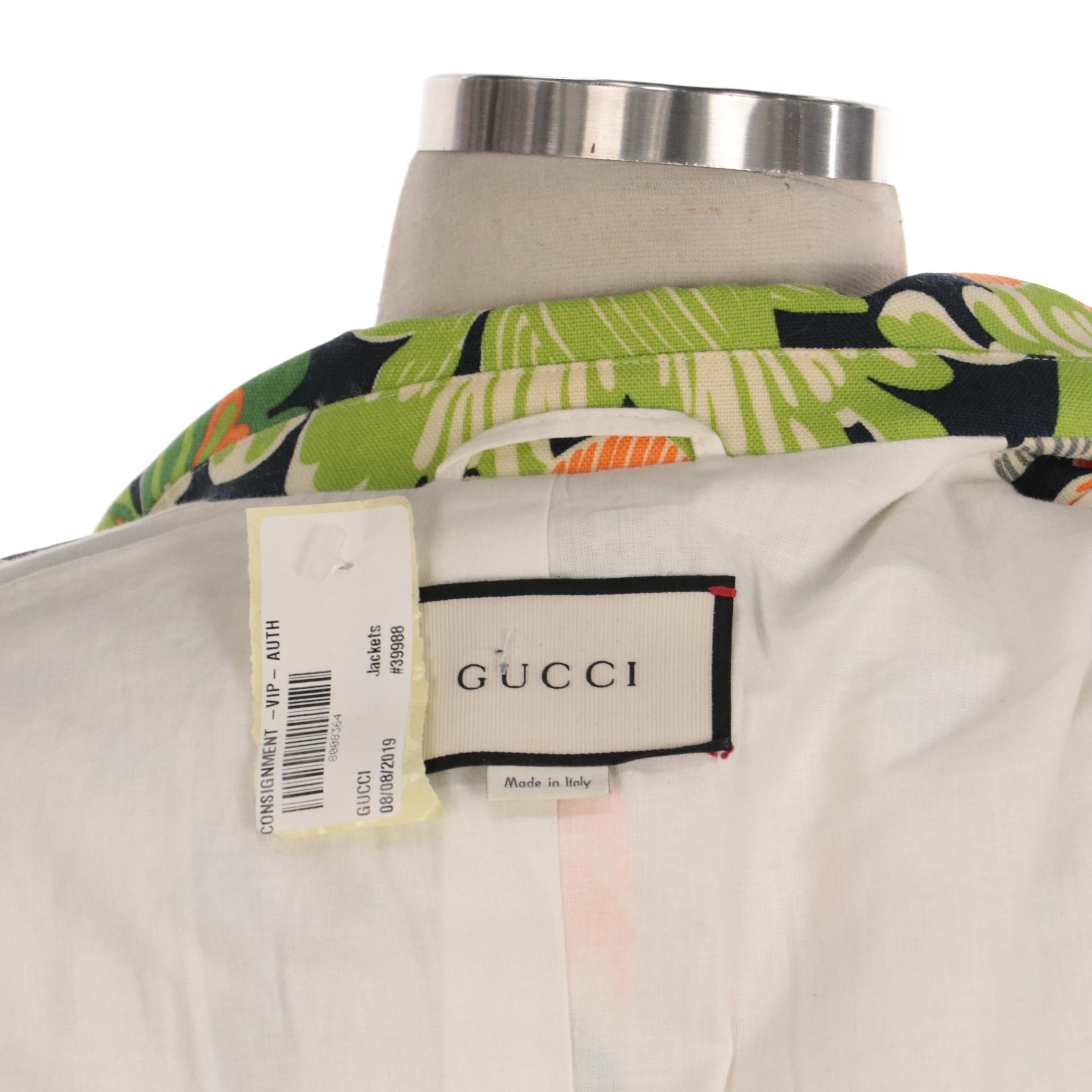 Women's Gucci Orange Floral Print Suit and Trousers