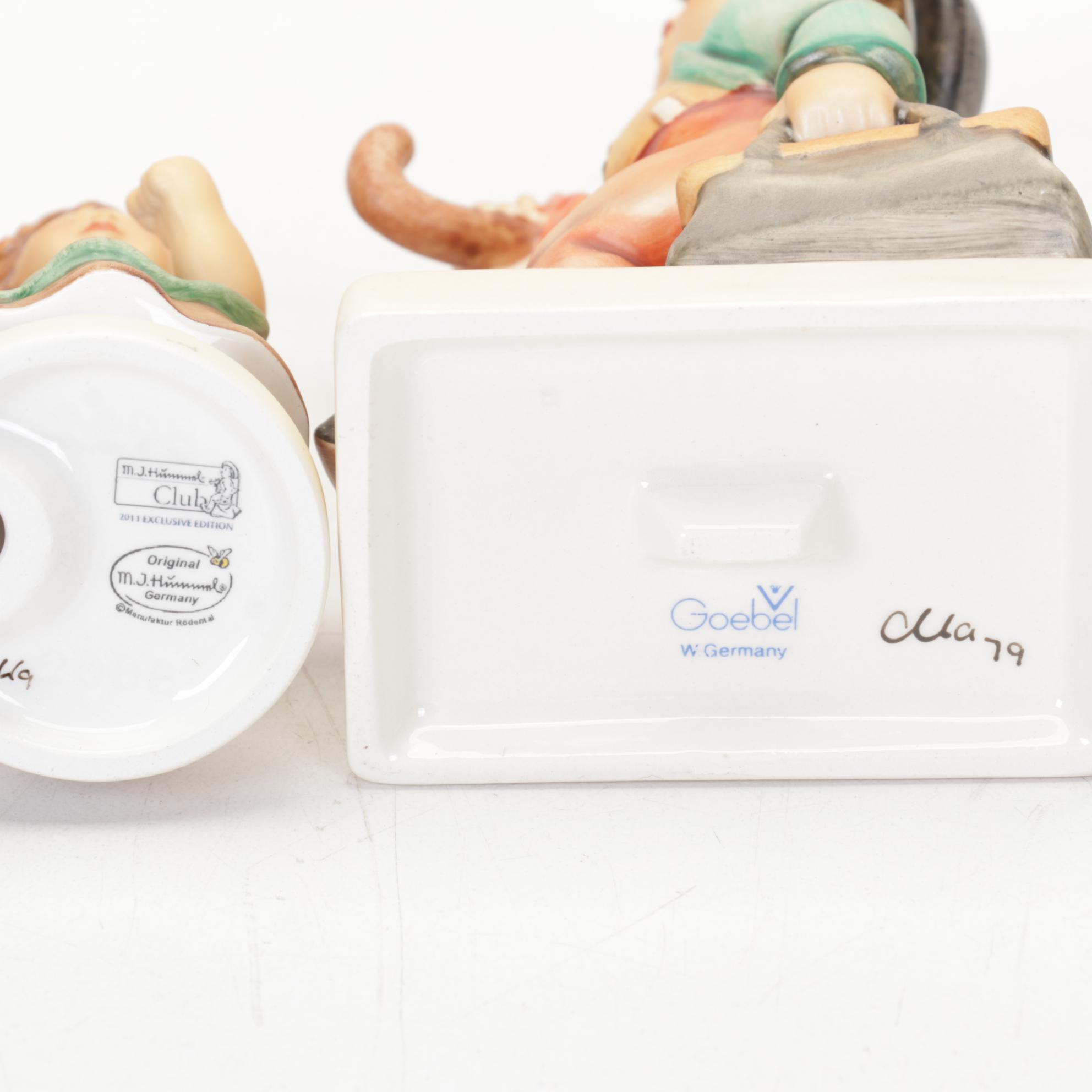 Nine Hummel Collector Club Porcelain Figurines, 21st Century