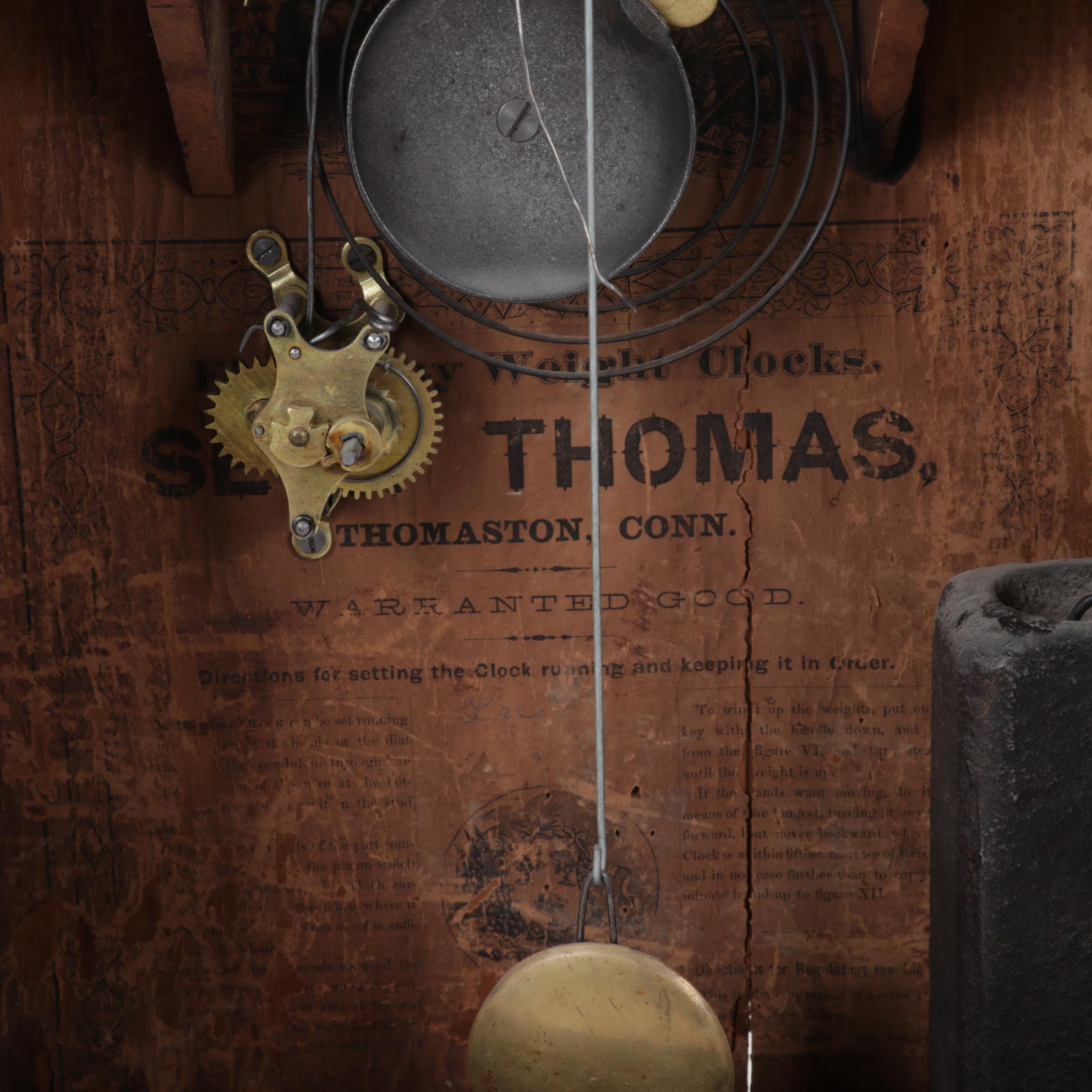 Seth Thomas American Empire Style Ogee Mantel Clock, Mid to Late 19th Century