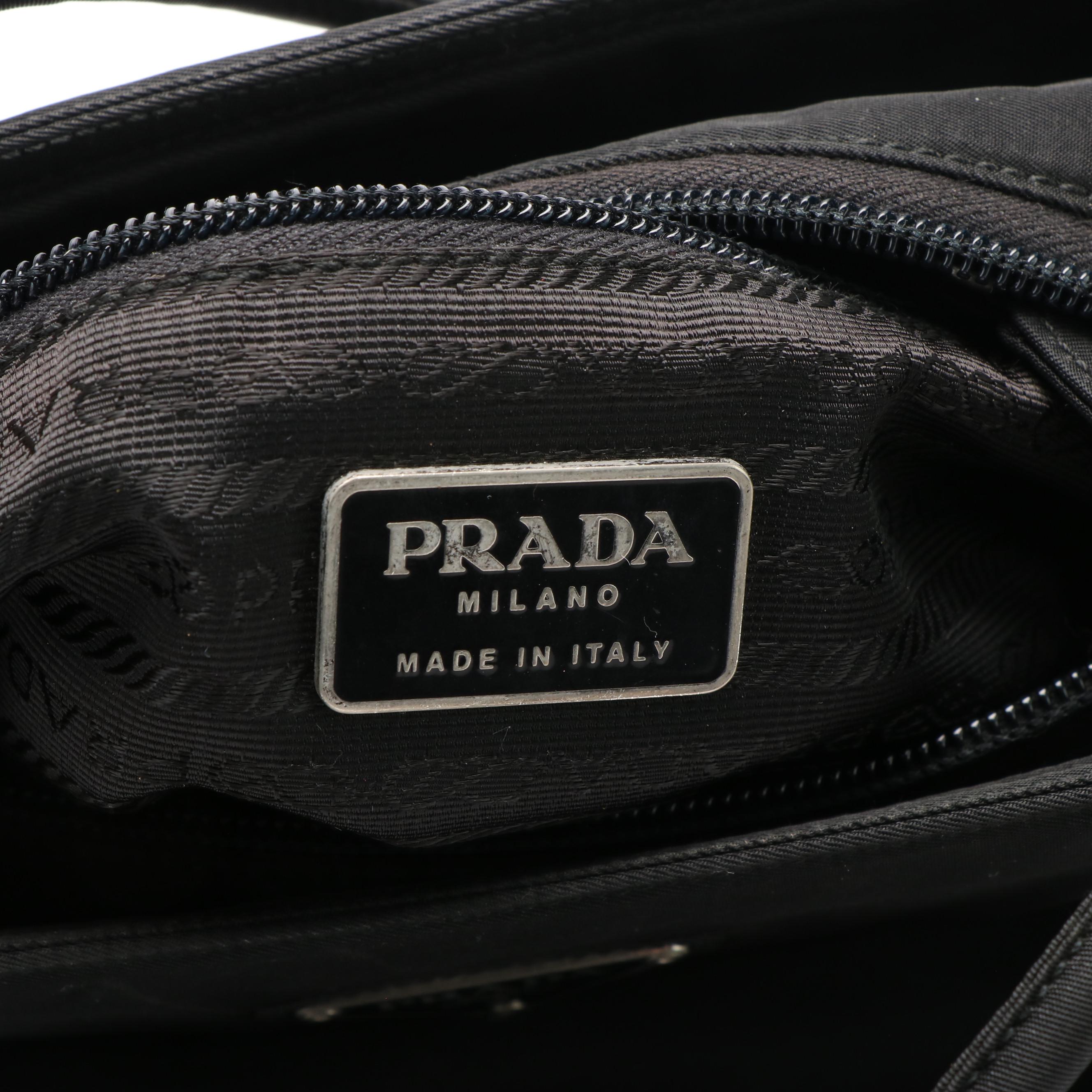 Prada Milano Tessuto Nylon Black Shoulder Bag