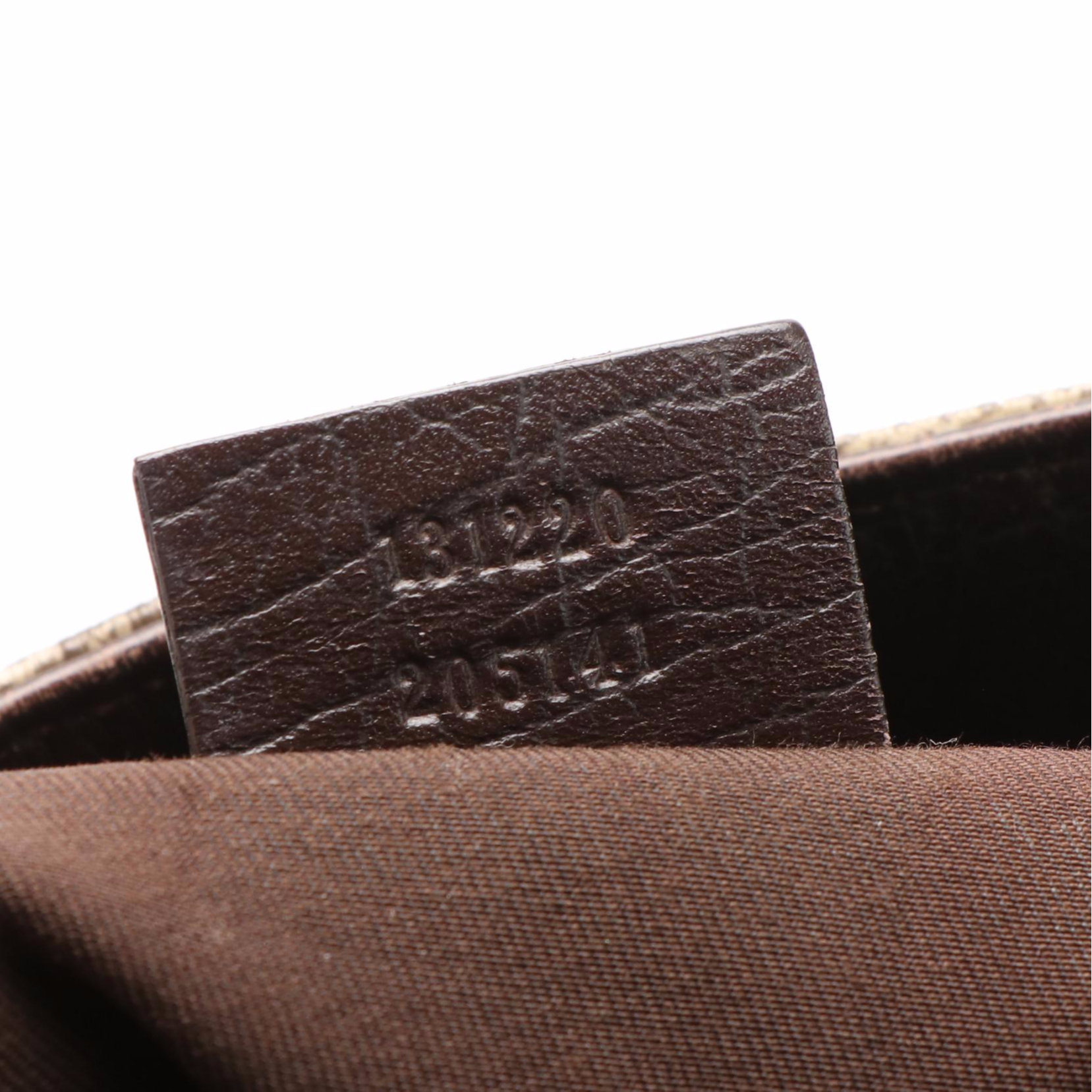 Gucci GG Supreme Canvas with Brown Leather Vertical Tote