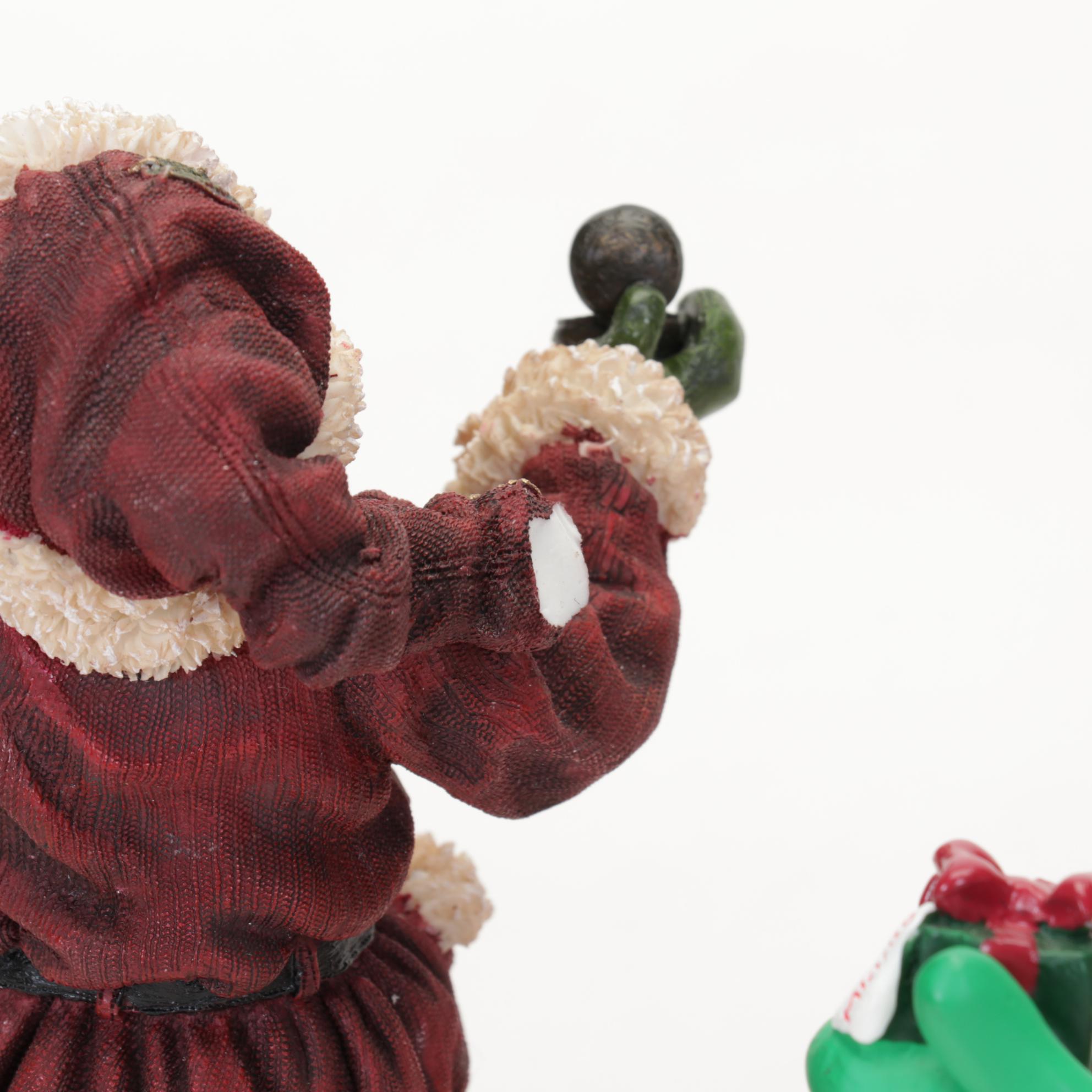 Mickey Mouse Santa Figurine, Longaberger Ceramic Cookie Plate and More