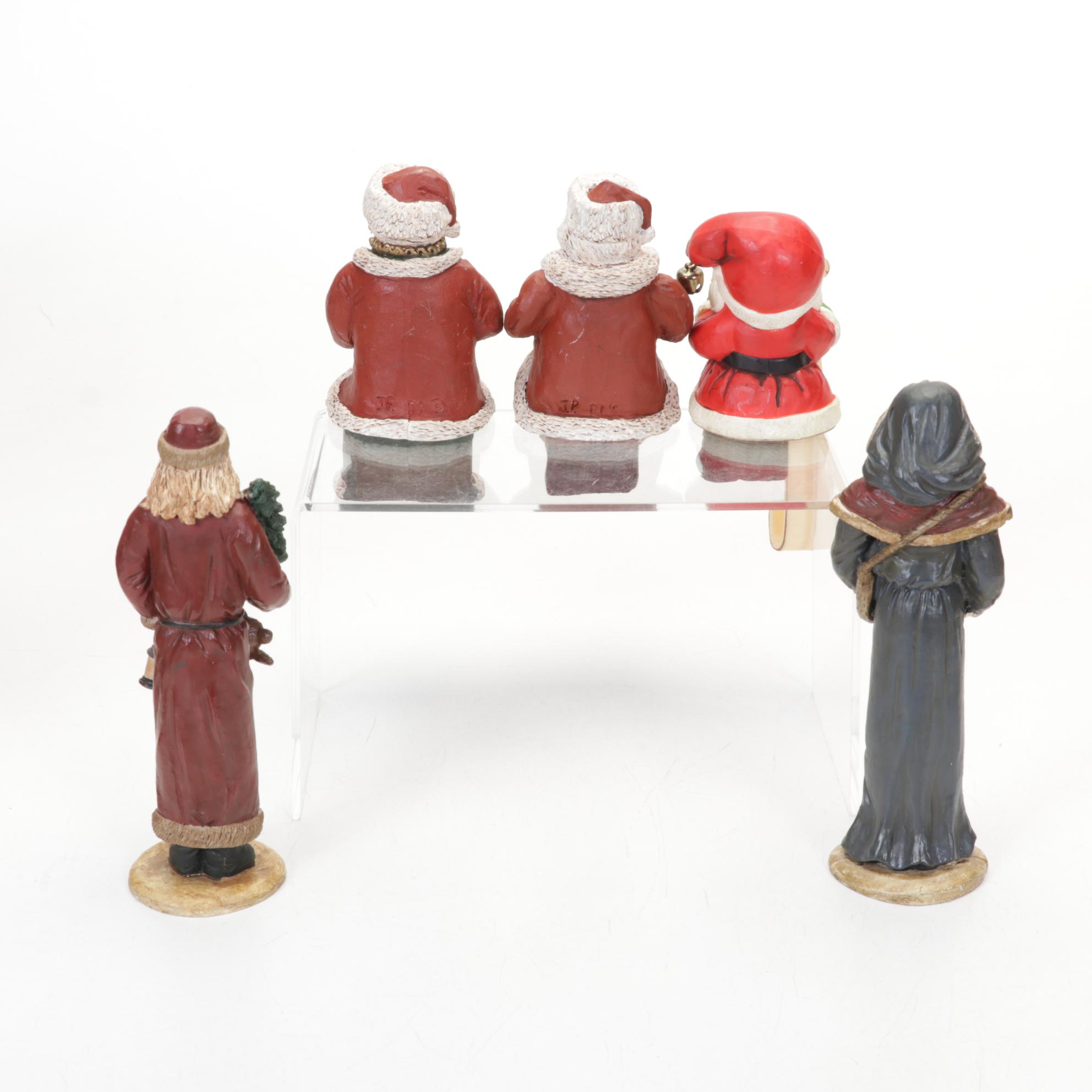 Mickey Mouse Santa Figurine, Longaberger Ceramic Cookie Plate and More